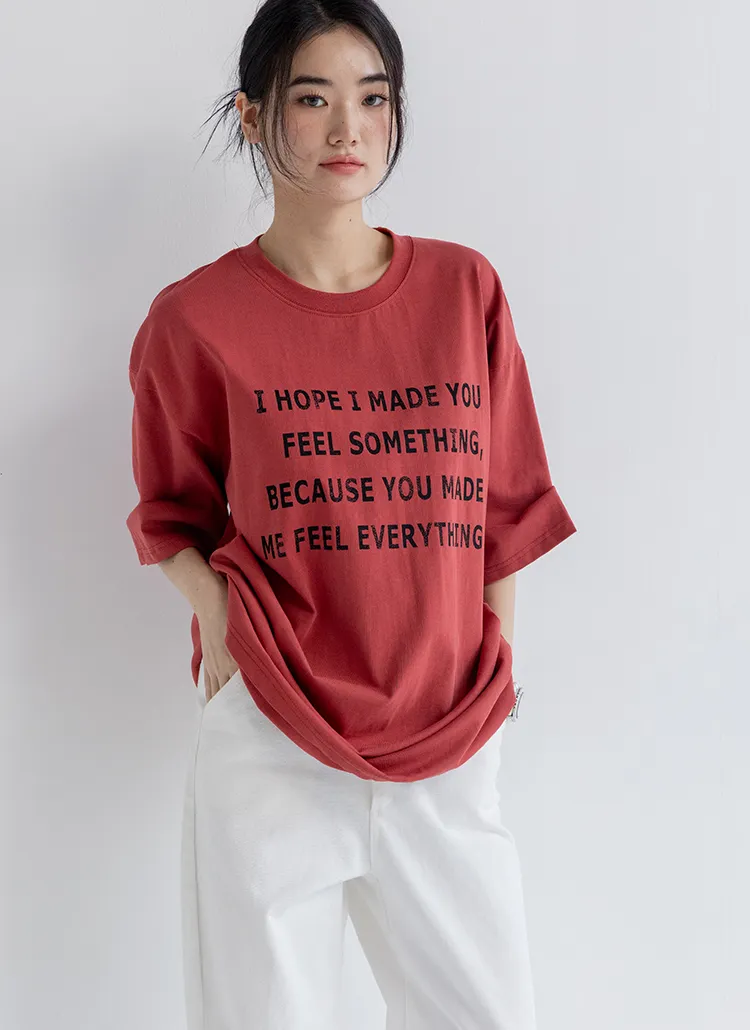 EVERYTHINGレタリングボクシーTシャツ | 詳細画像1