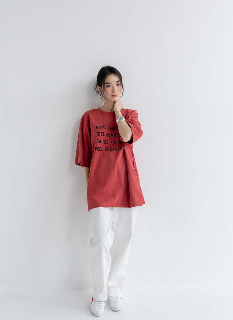 EVERYTHINGレタリングボクシーTシャツ | 詳細画像2