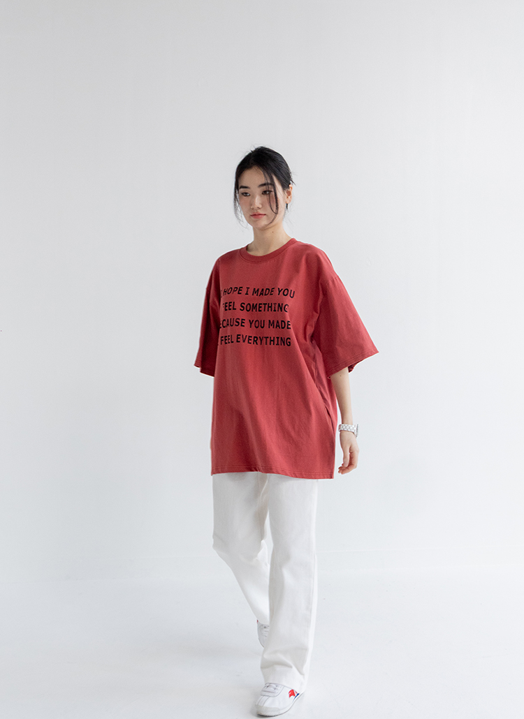 EVERYTHINGレタリングボクシーTシャツ | 詳細画像5
