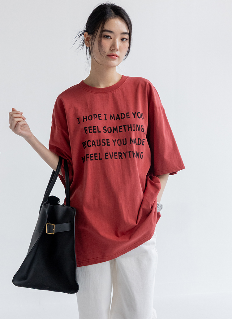 EVERYTHINGレタリングボクシーTシャツ | 詳細画像20