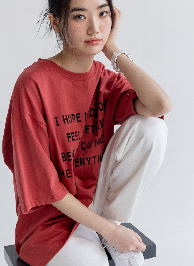 EVERYTHINGレタリングボクシーTシャツ | 詳細画像40