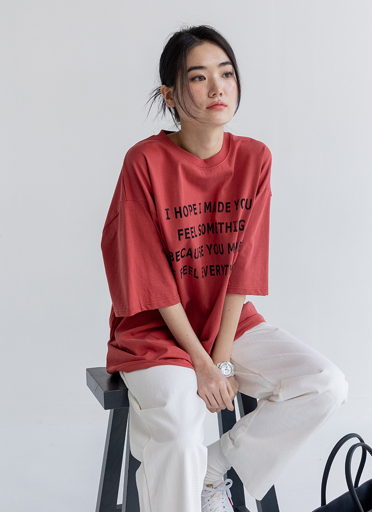 EVERYTHINGレタリングボクシーTシャツ | 詳細画像45