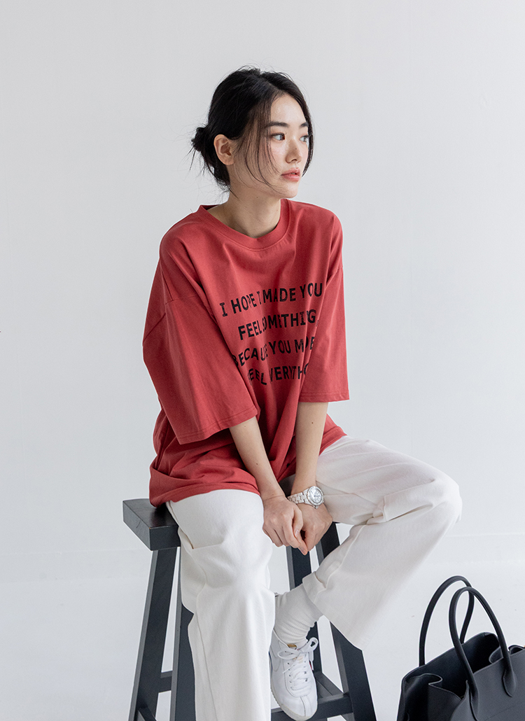 EVERYTHINGレタリングボクシーTシャツ | 詳細画像46