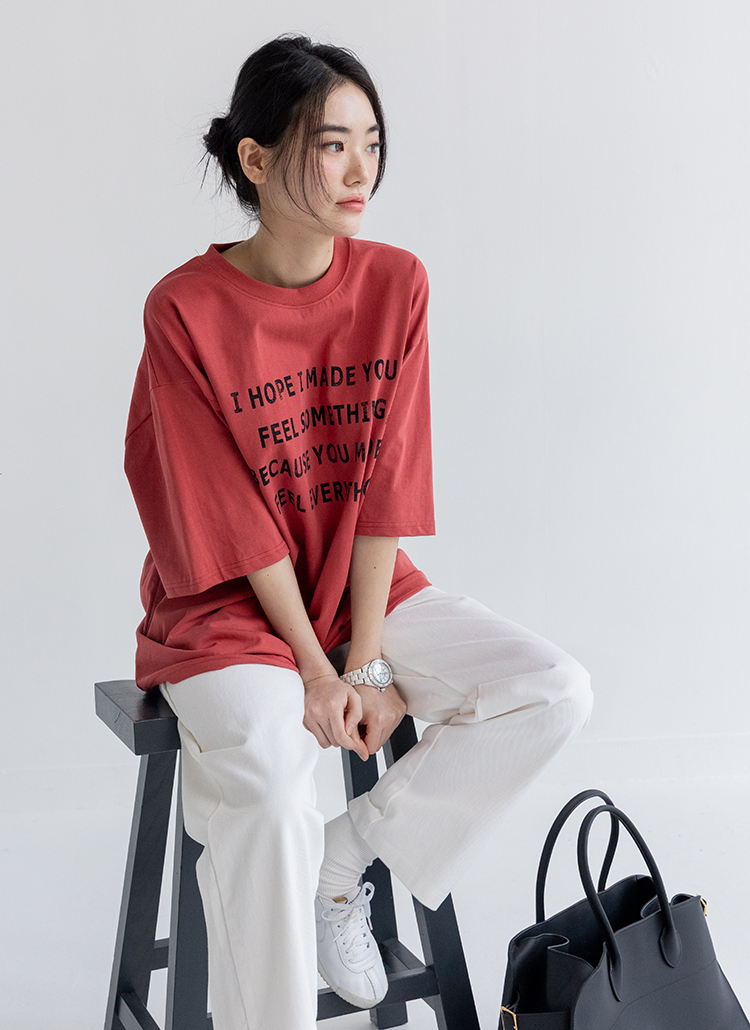 EVERYTHINGレタリングボクシーTシャツ | 詳細画像47