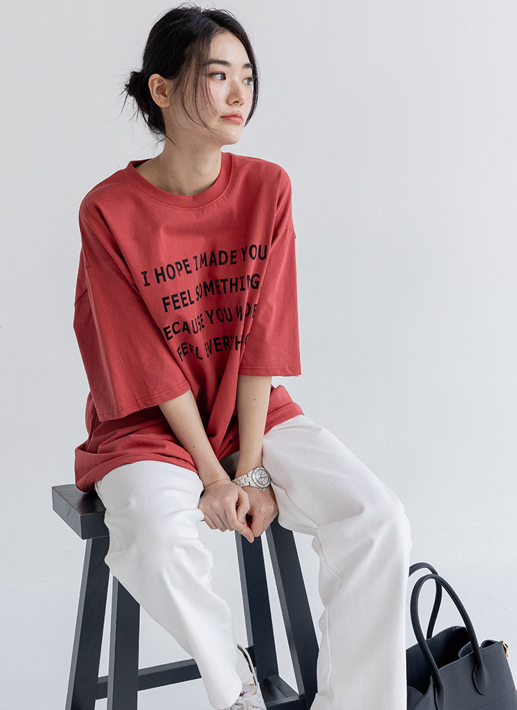 EVERYTHINGレタリングボクシーTシャツ | 詳細画像48
