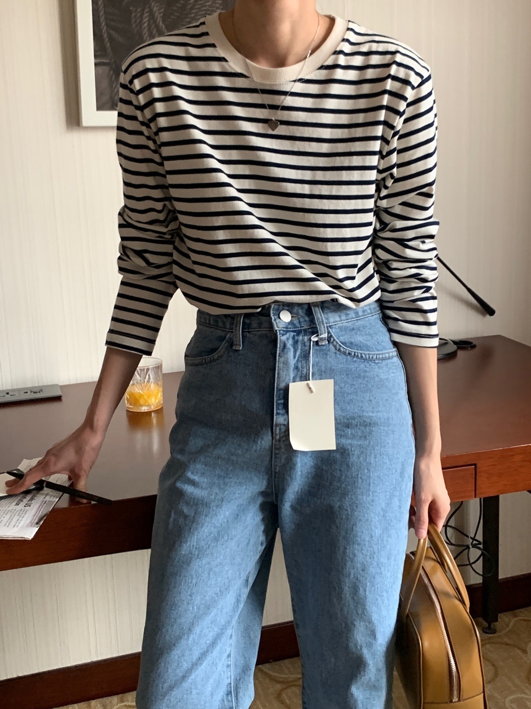 ボーダーラウンドネックTシャツ | 詳細画像25