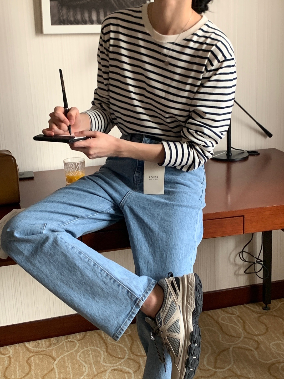 ボーダーラウンドネックTシャツ | 詳細画像26