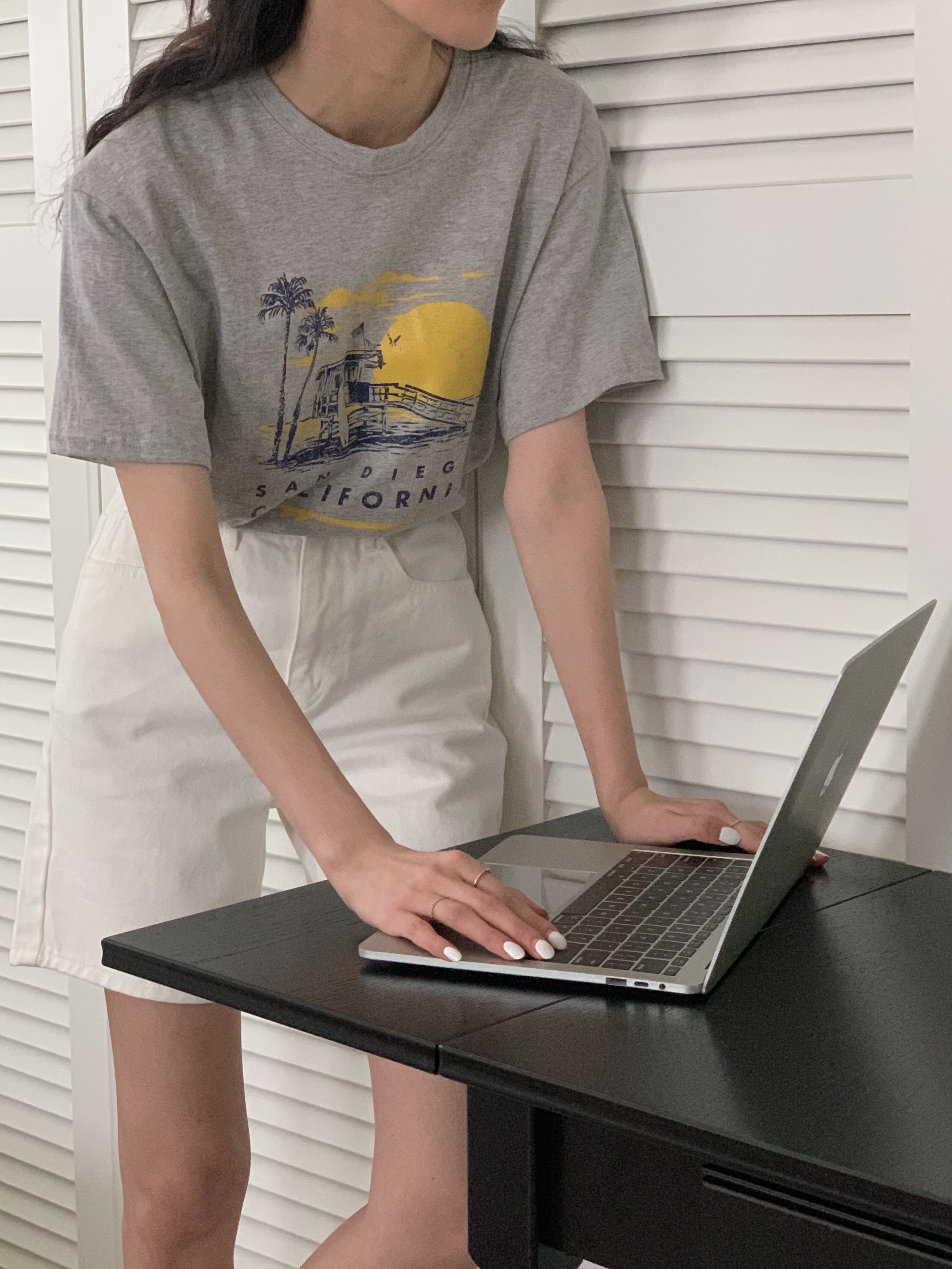 CALIFORNIAプリント半袖Tシャツ | 詳細画像5