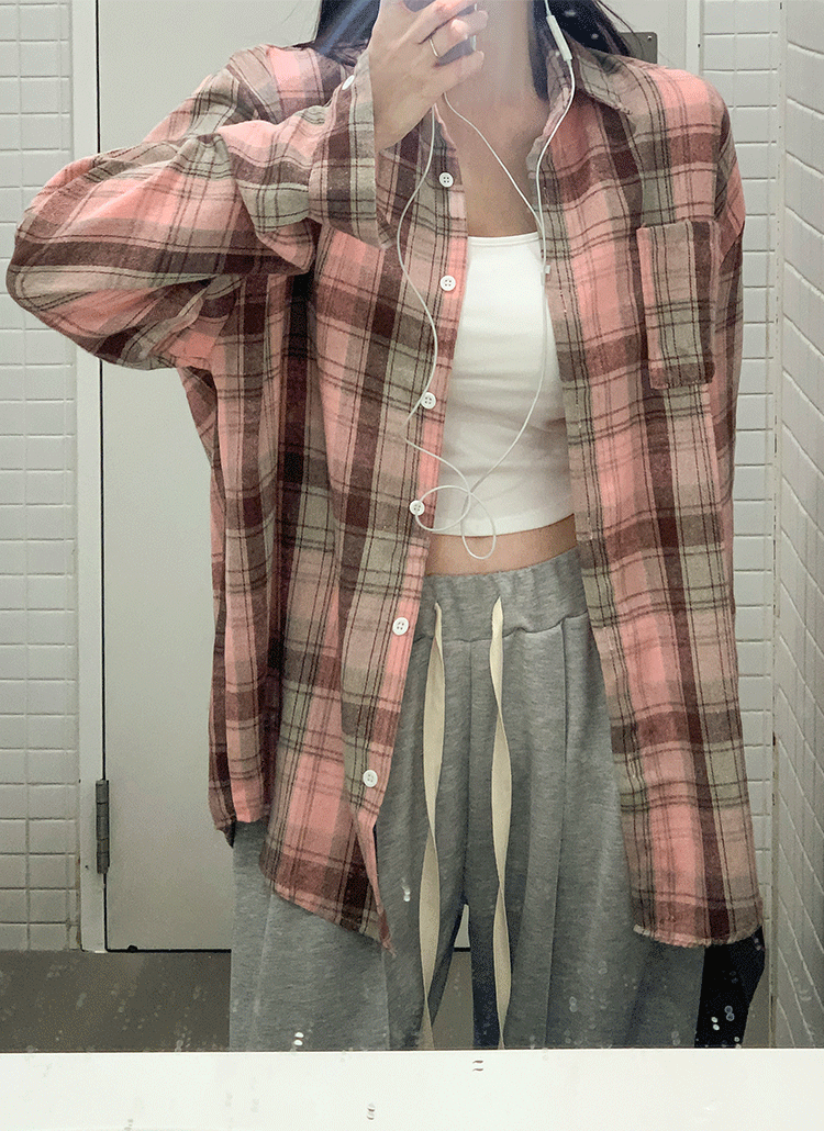 ピンクチェックシャツ | レディースファッション通販 - DHOLIC