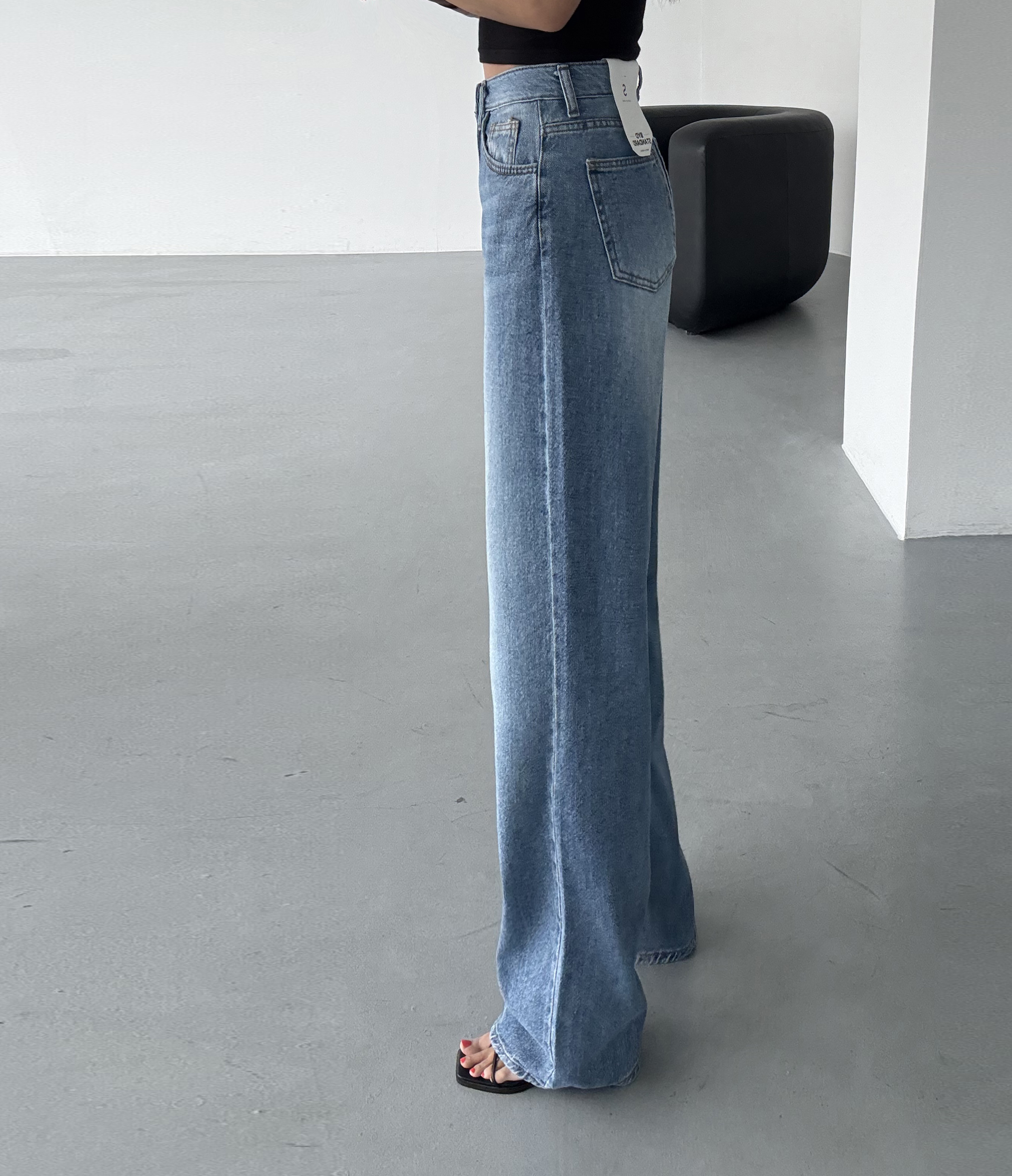 センターラインストレートデニムパンツ | 詳細画像6