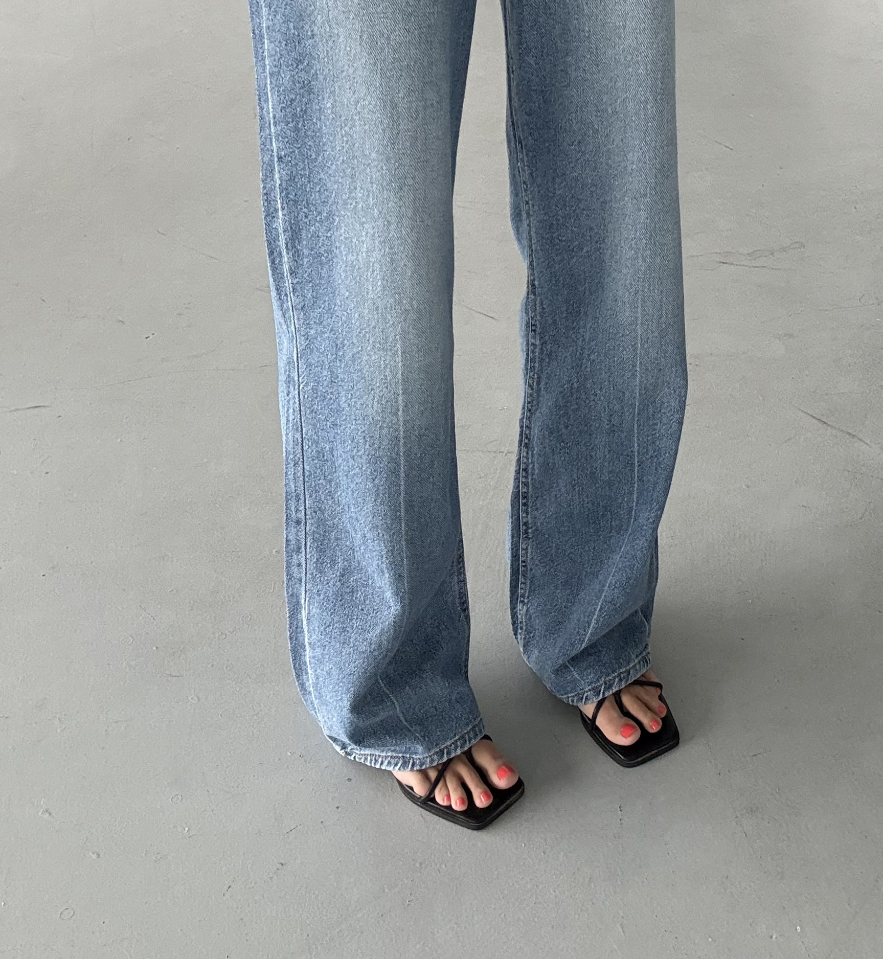 センターラインストレートデニムパンツ | 詳細画像9