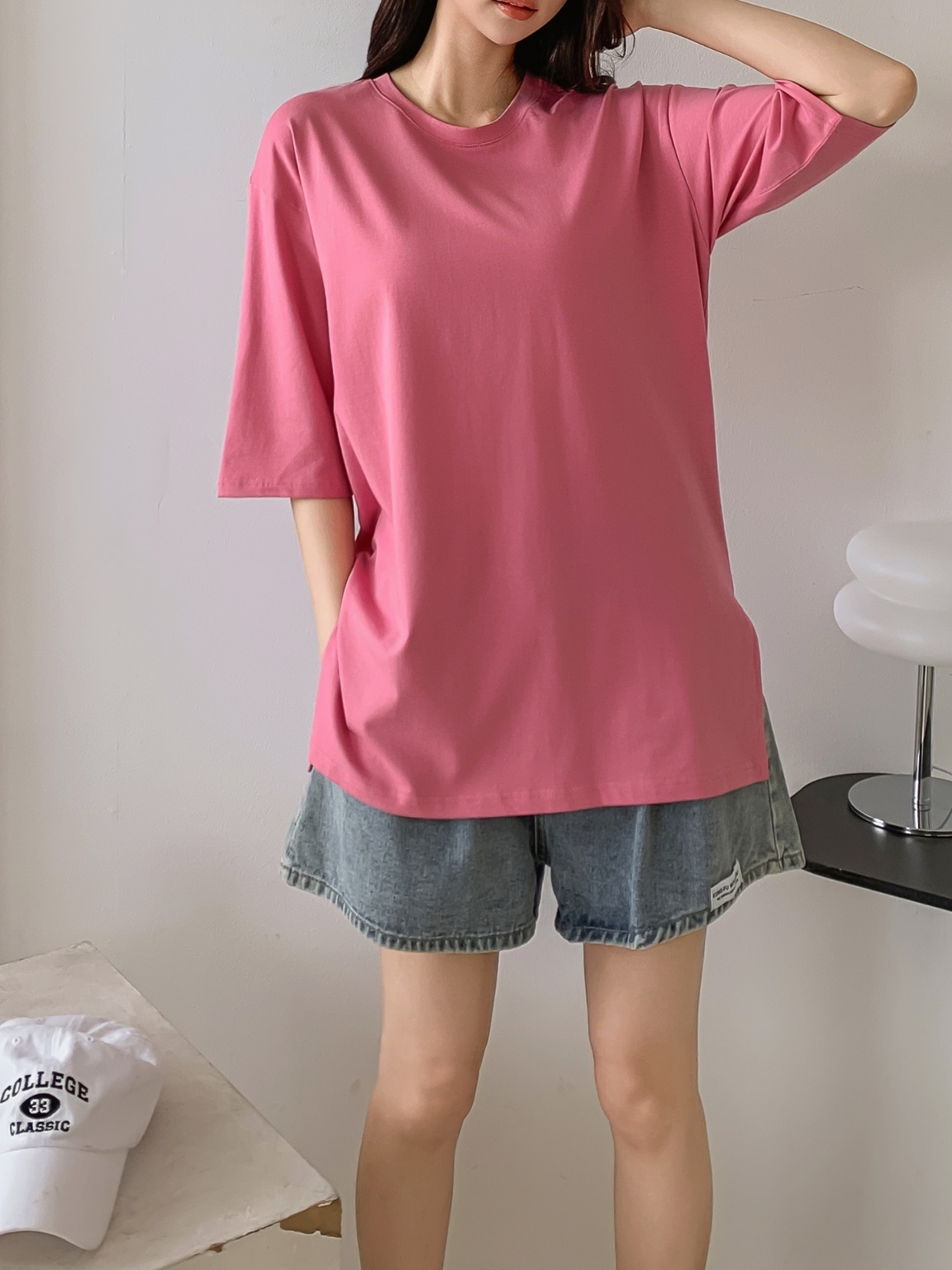 ボクシースリット6分袖Tシャツ | 詳細画像2