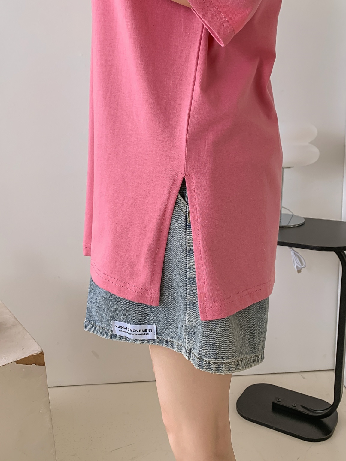 ボクシースリット6分袖Tシャツ | 詳細画像5