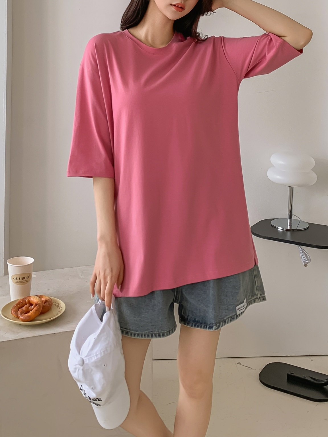 ボクシースリット6分袖Tシャツ | 詳細画像7