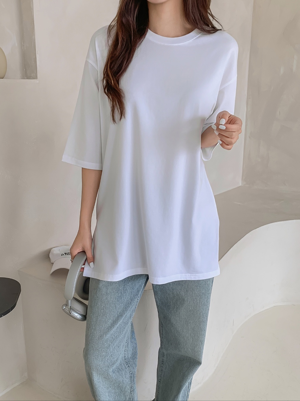 ボクシースリット6分袖Tシャツ | 詳細画像11