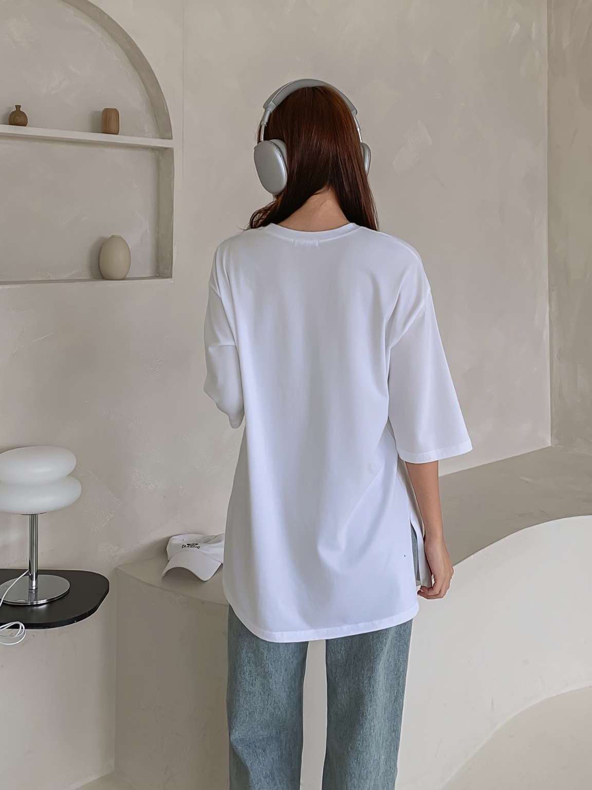 ボクシースリット6分袖Tシャツ | 詳細画像12
