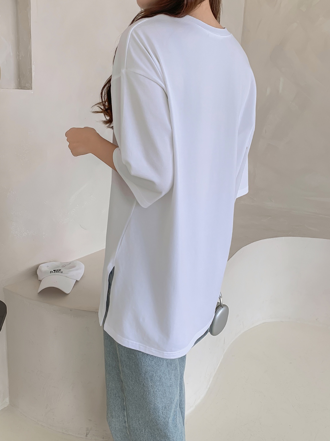 ボクシースリット6分袖Tシャツ | 詳細画像13