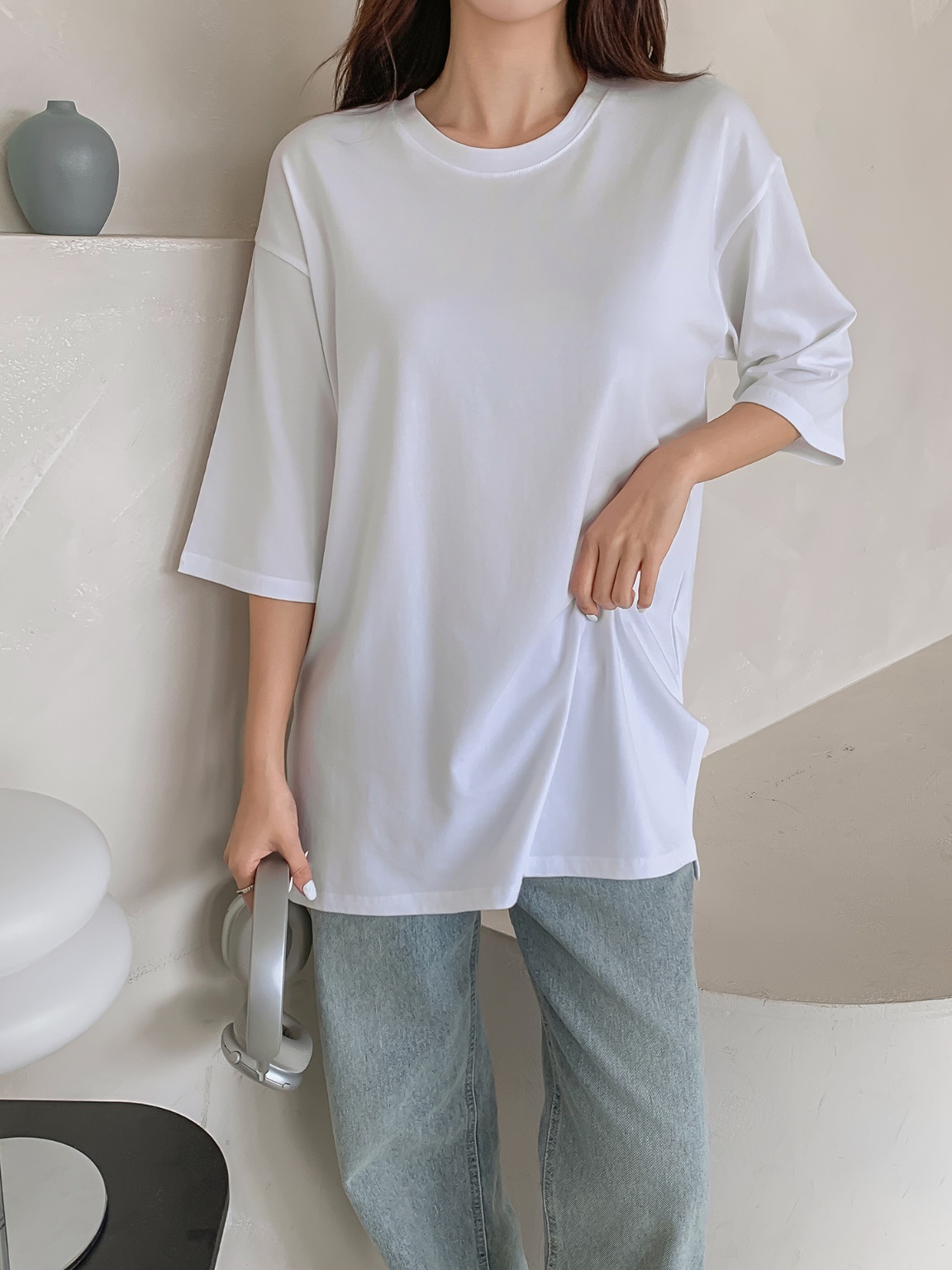 ボクシースリット6分袖Tシャツ | 詳細画像14