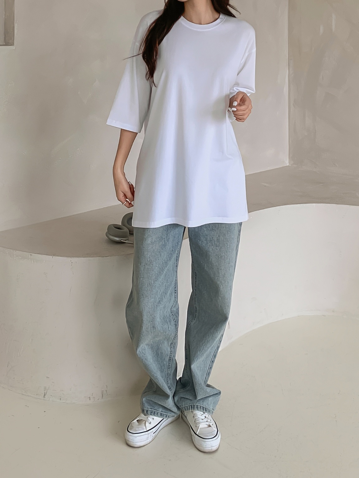 ボクシースリット6分袖Tシャツ | 詳細画像17