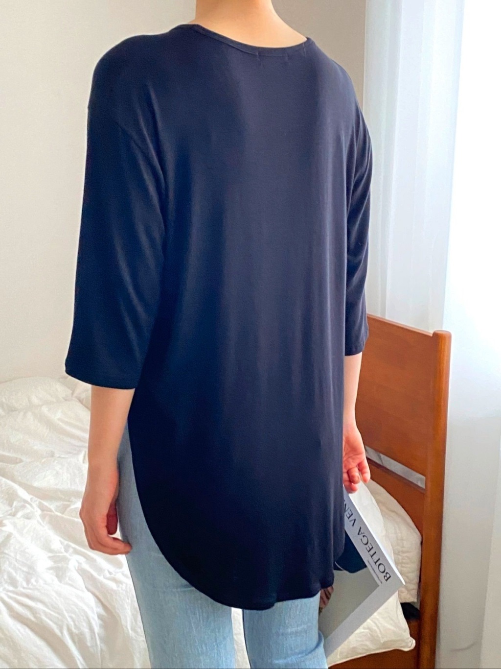 7分袖スリットラウンドヘムTシャツ | 詳細画像18