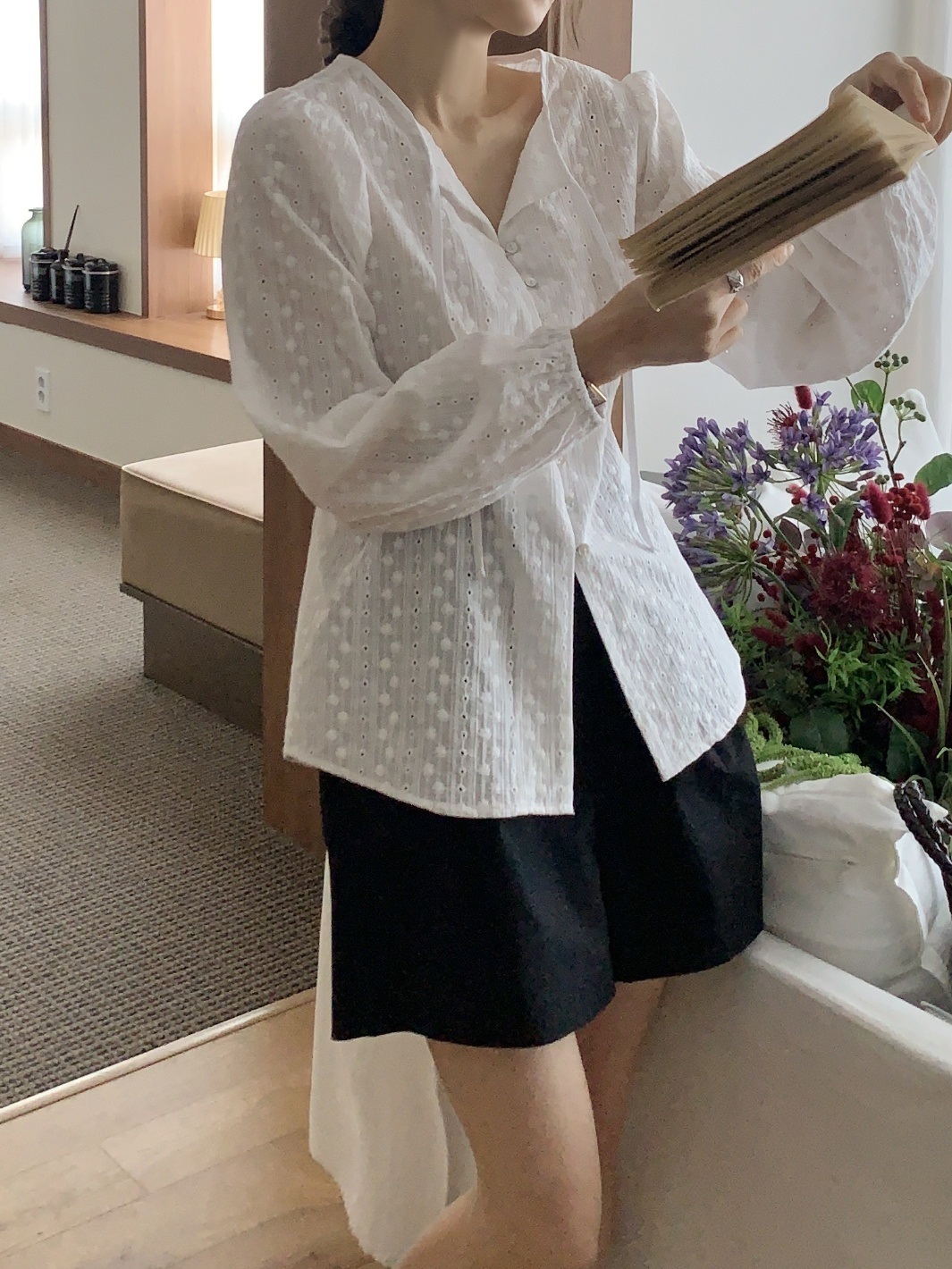 ツータックバックゴムショートパンツ | 詳細画像29