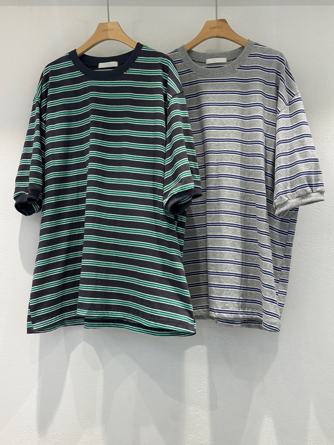 ツートーンボーダーボクシー6分袖Tシャツ | 詳細画像23