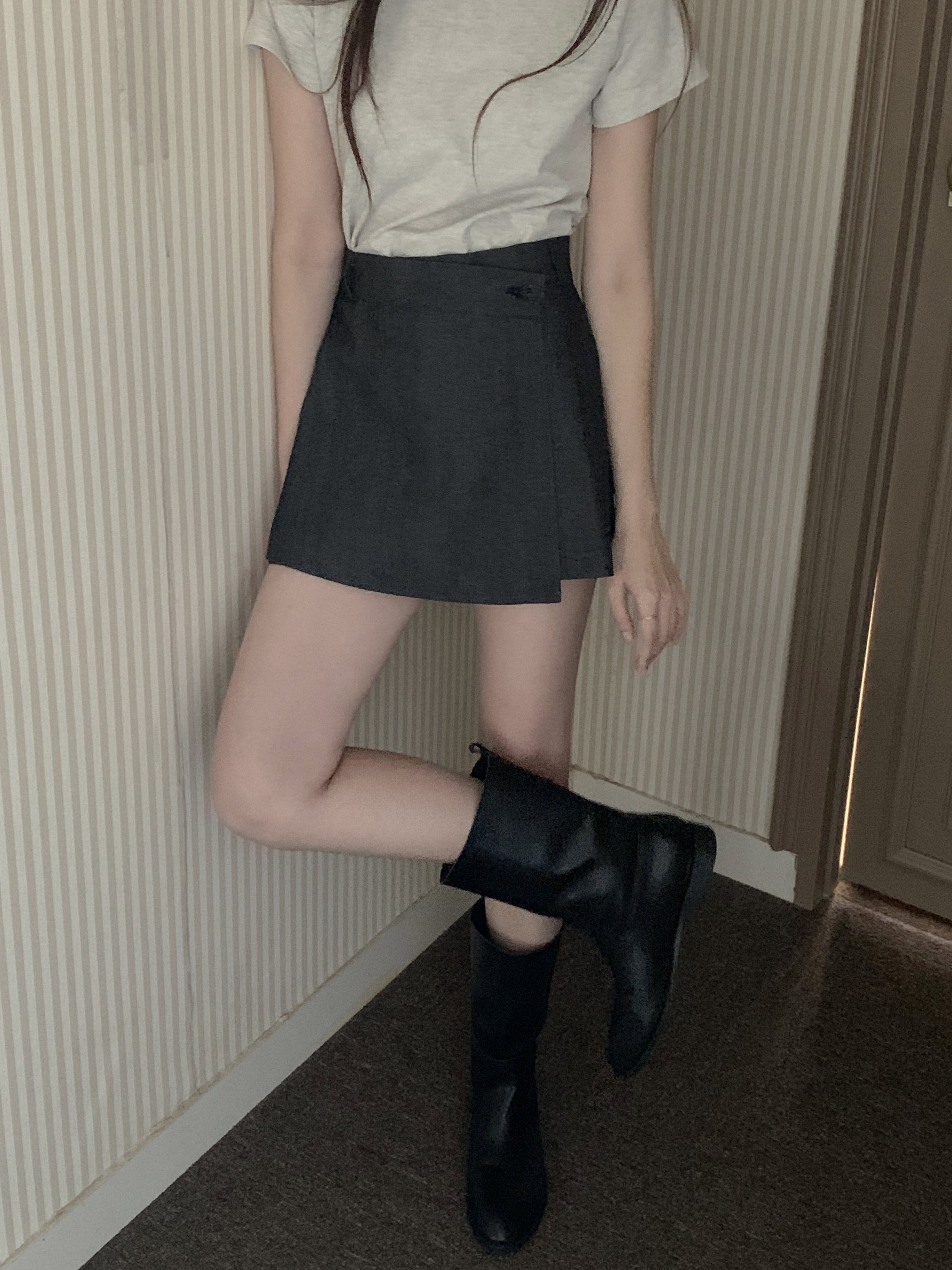 ノンフェードデニムキュロットパンツ | 詳細画像7