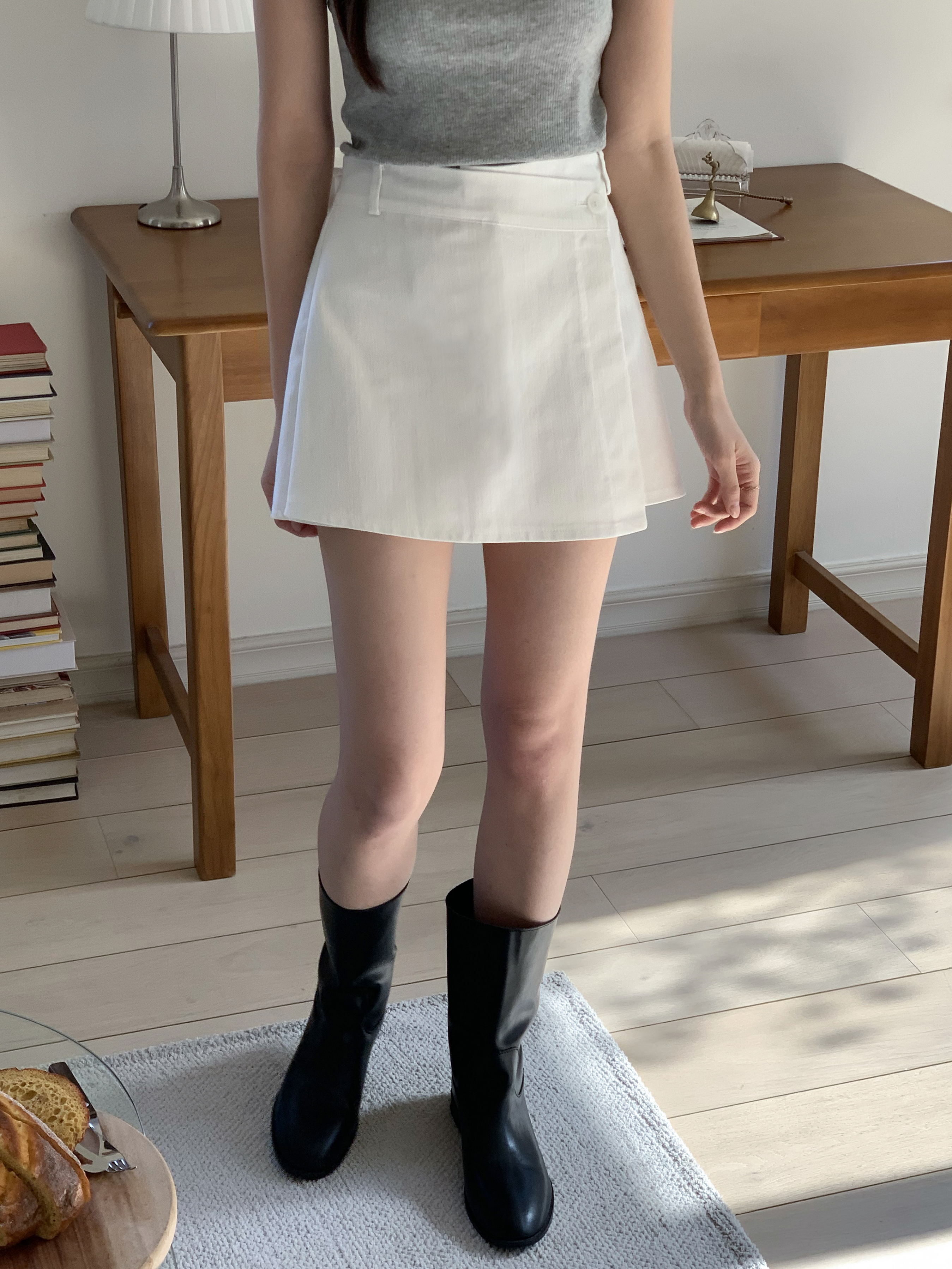ノンフェードデニムキュロットパンツ | 詳細画像9