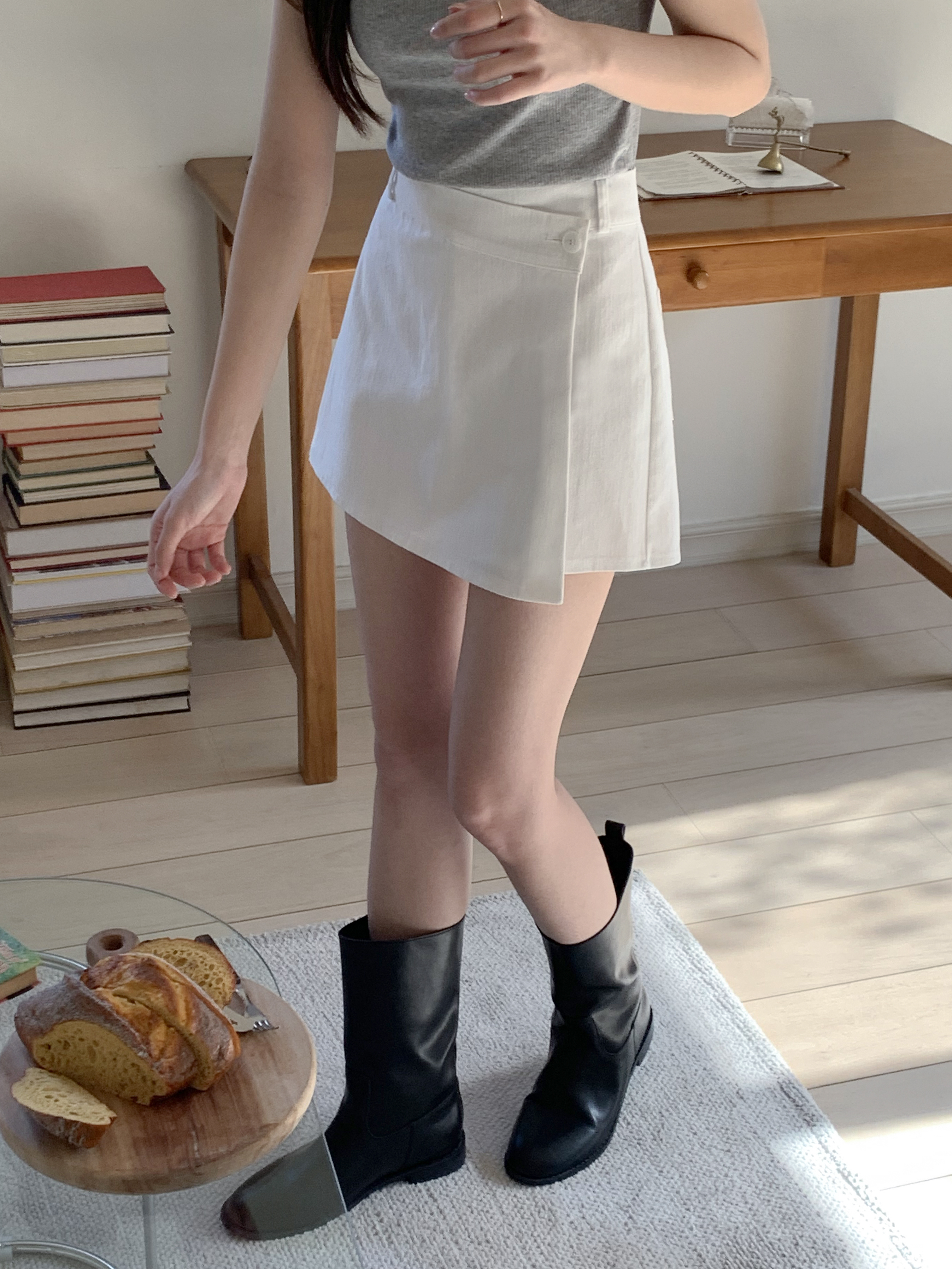 ノンフェードデニムキュロットパンツ | 詳細画像12
