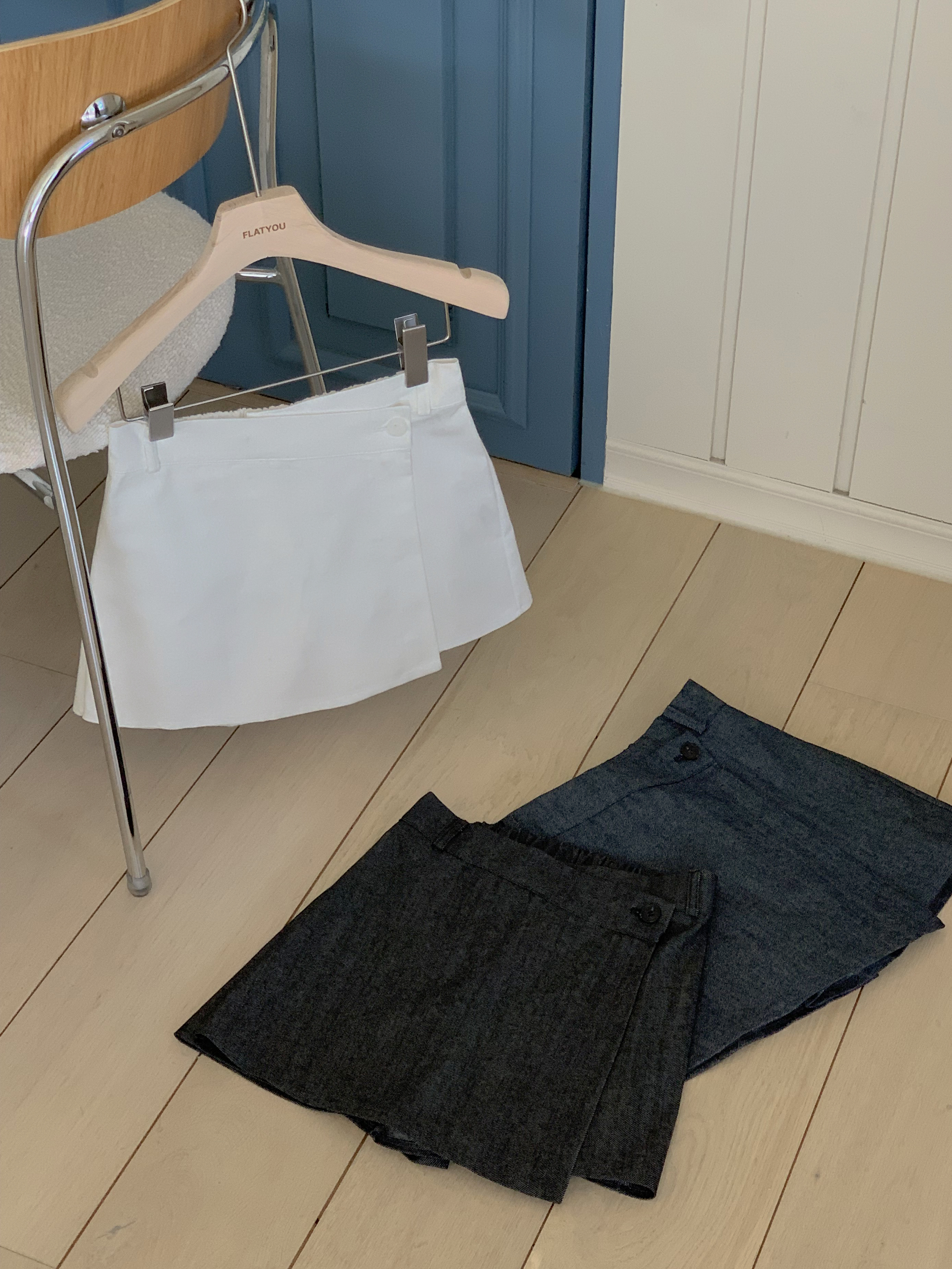 ノンフェードデニムキュロットパンツ | 詳細画像13