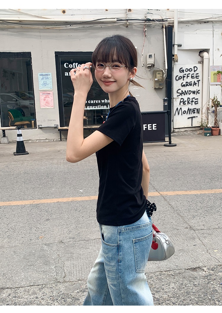 ラウンドネック半袖Tシャツ | 詳細画像8
