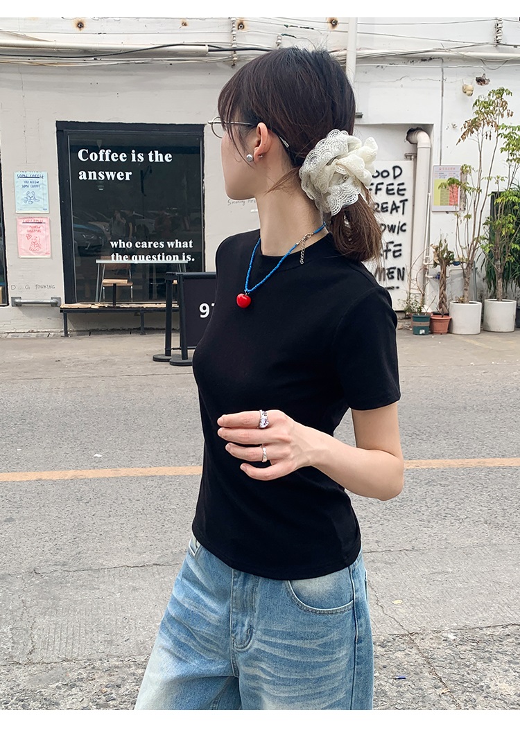 ラウンドネック半袖Tシャツ | 詳細画像9