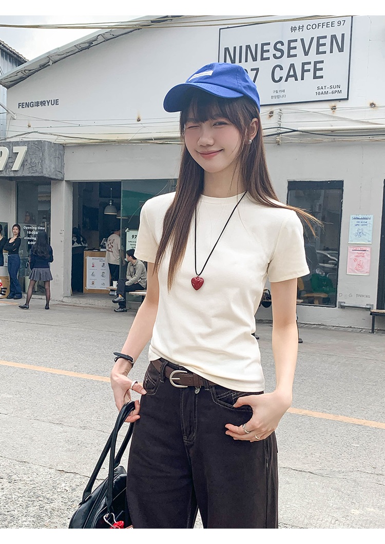 ラウンドネック半袖Tシャツ | 詳細画像12