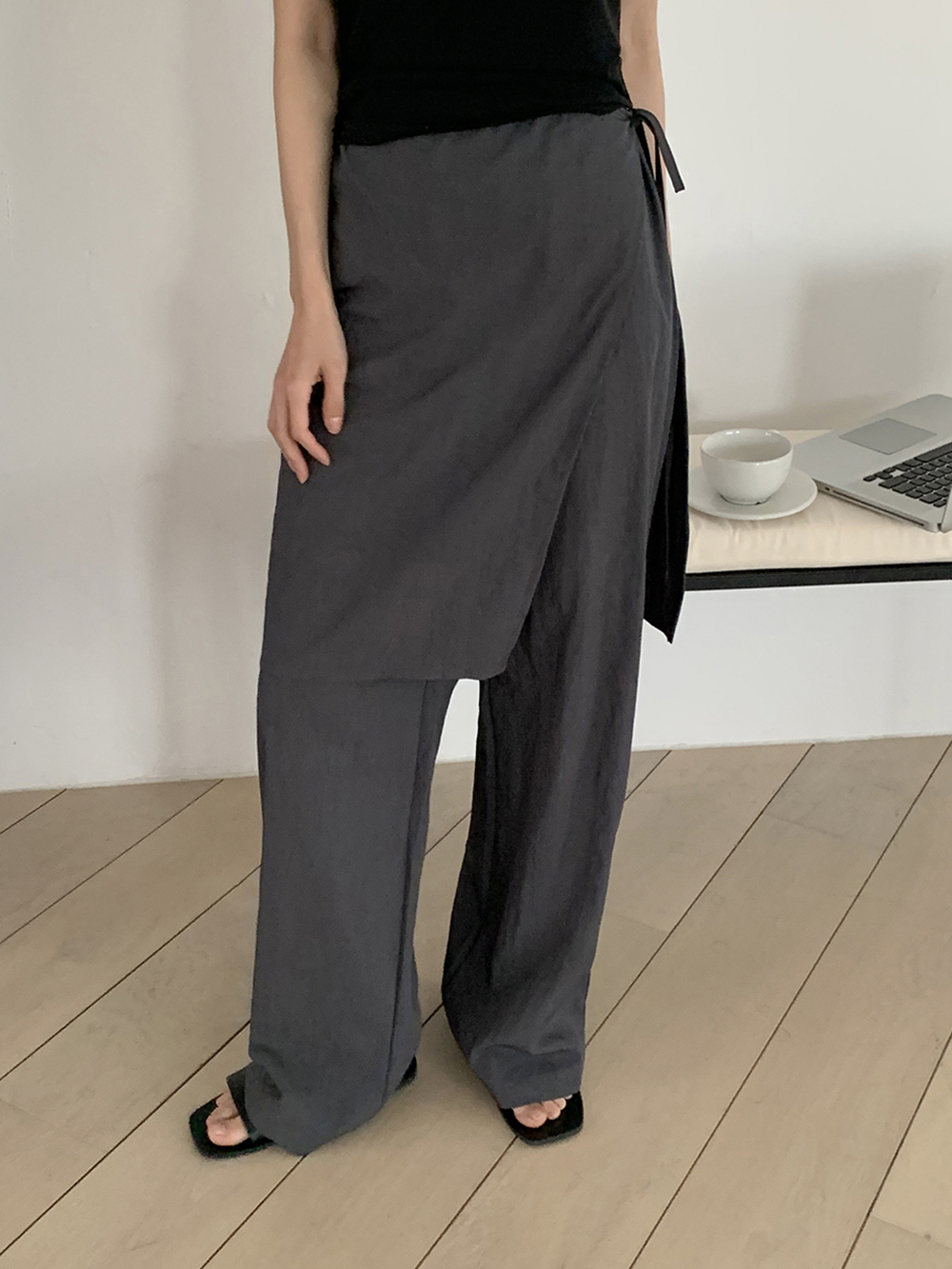 リボンラップスカートレイヤードパンツ | 詳細画像11