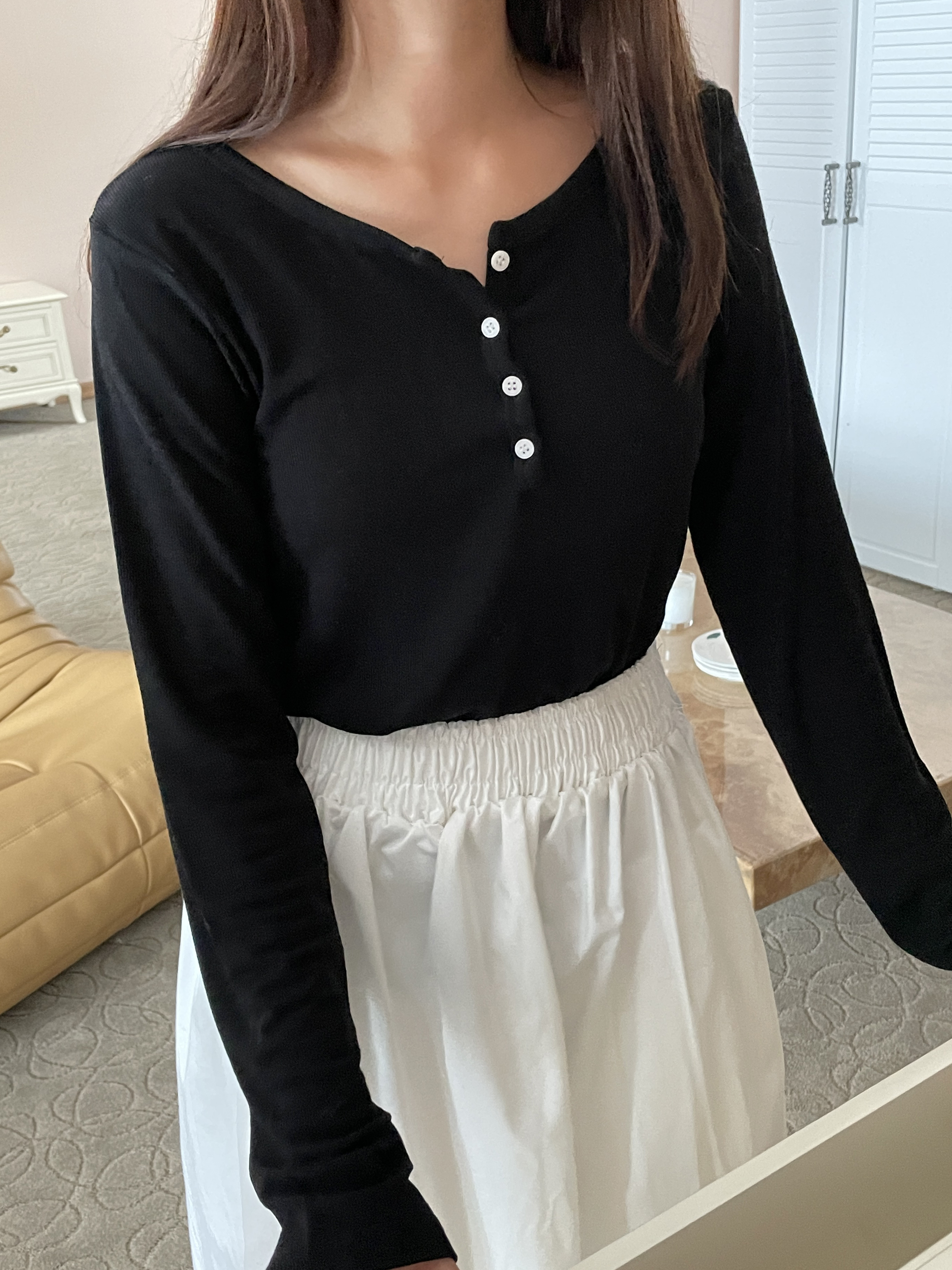 ヘンリーネックリブTシャツ | 詳細画像31