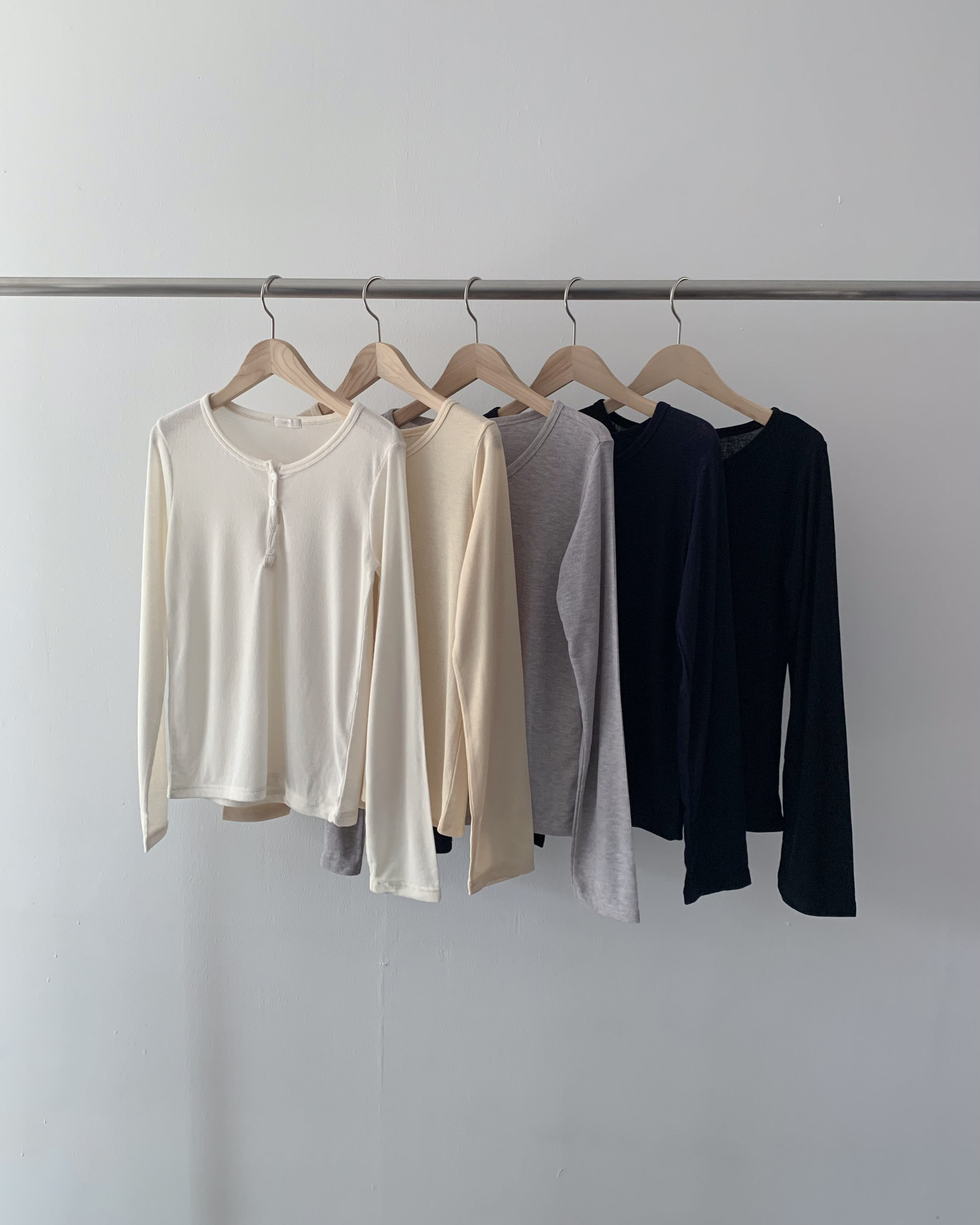 ヘンリーネックリブTシャツ | 詳細画像33