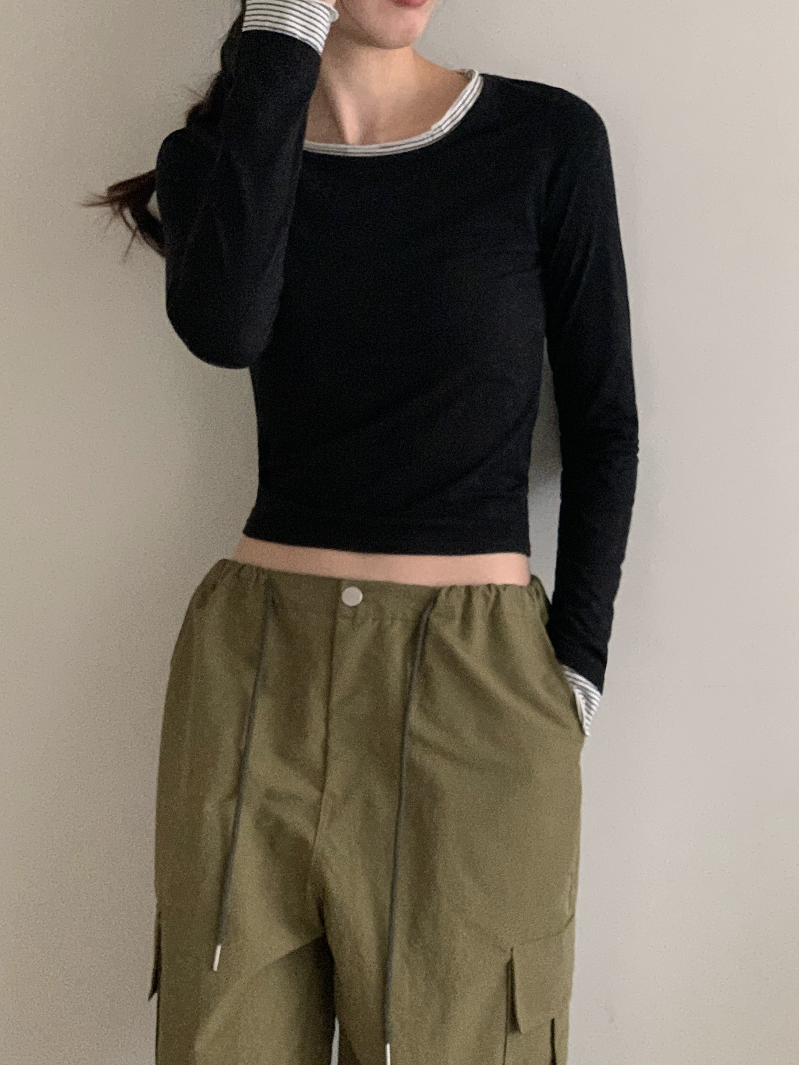 ボーダーレイヤード風Tシャツ | 詳細画像12