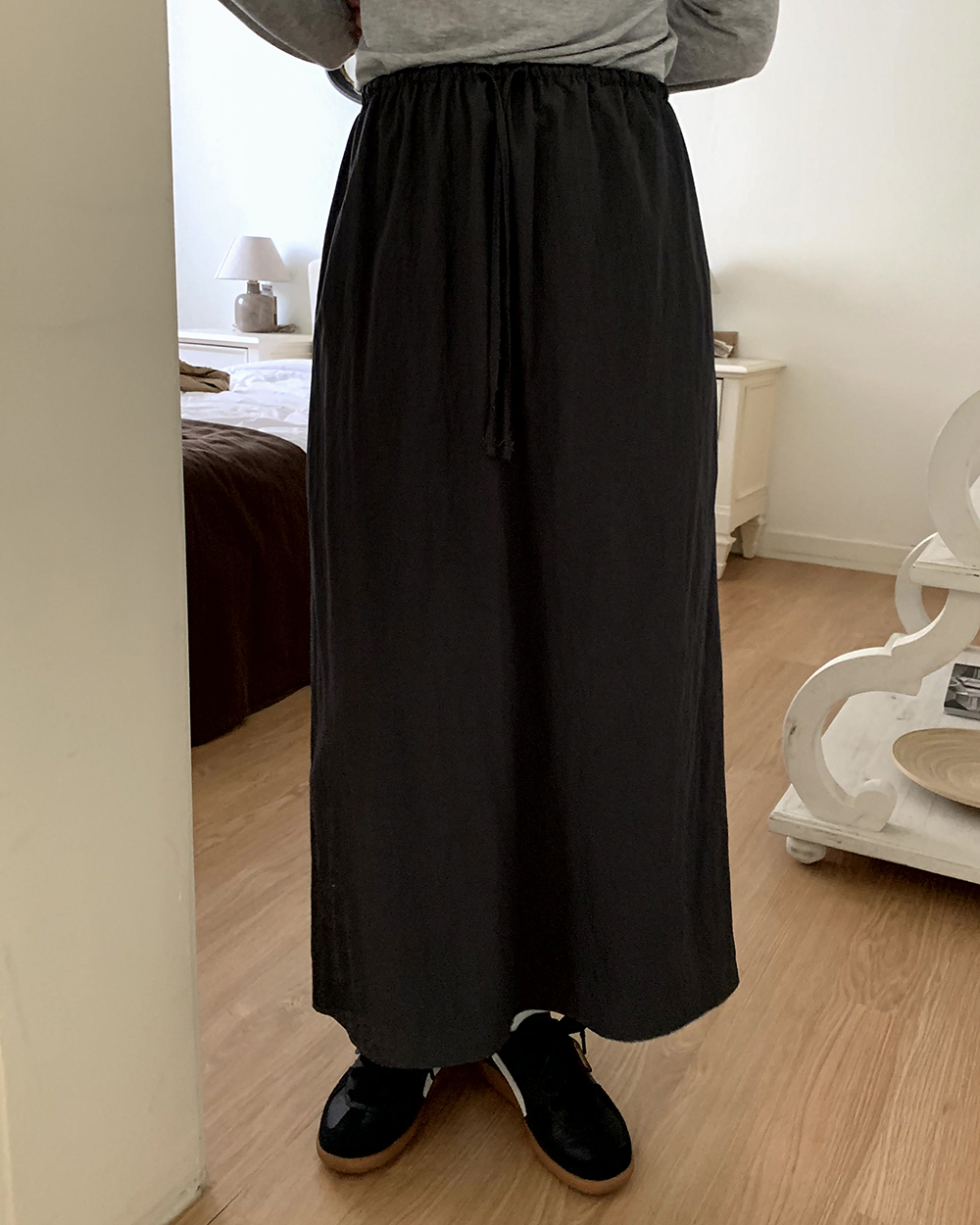 ドロストスリットロングスカート | 詳細画像5