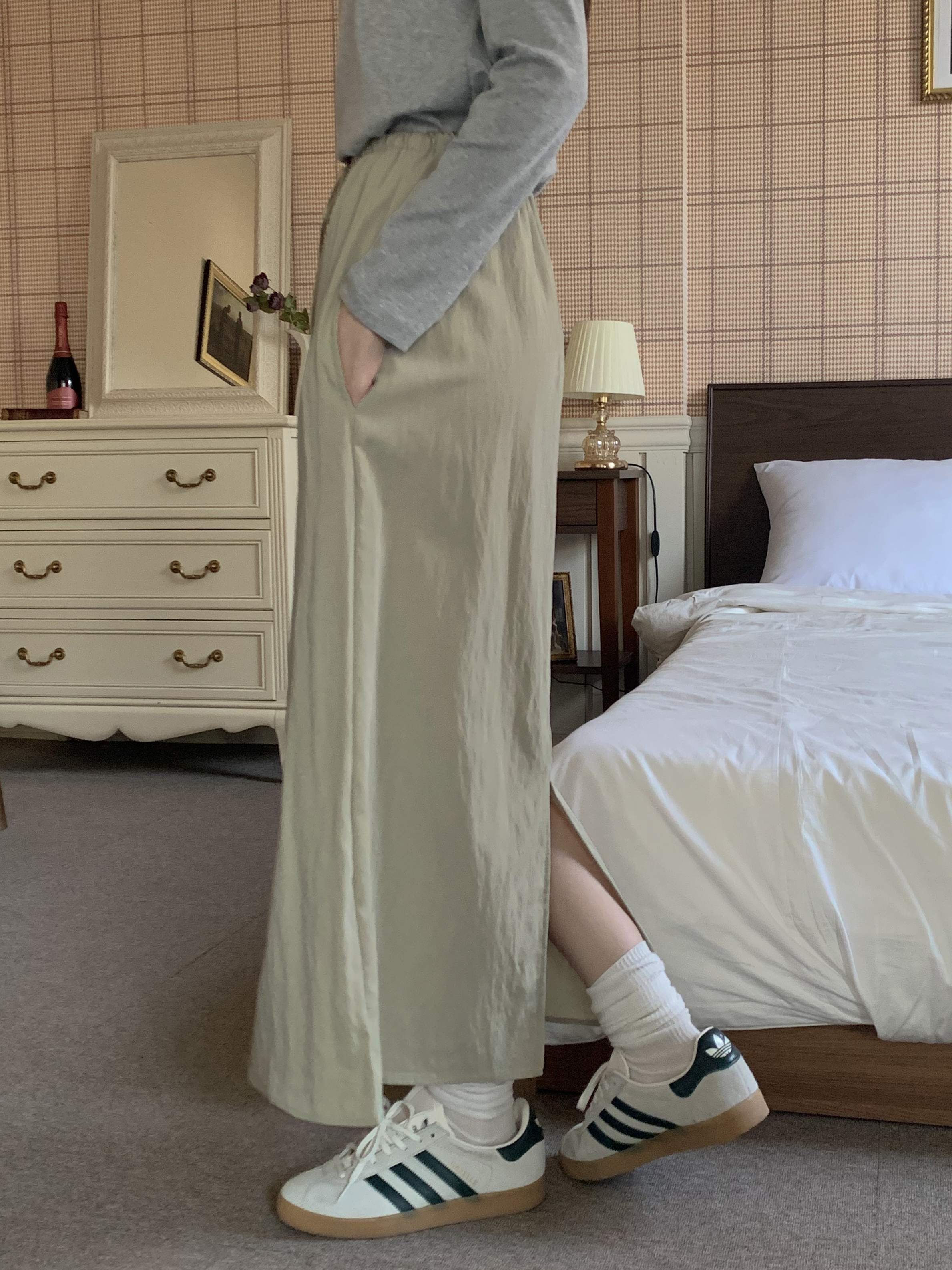 ドロストスリットロングスカート | 詳細画像11