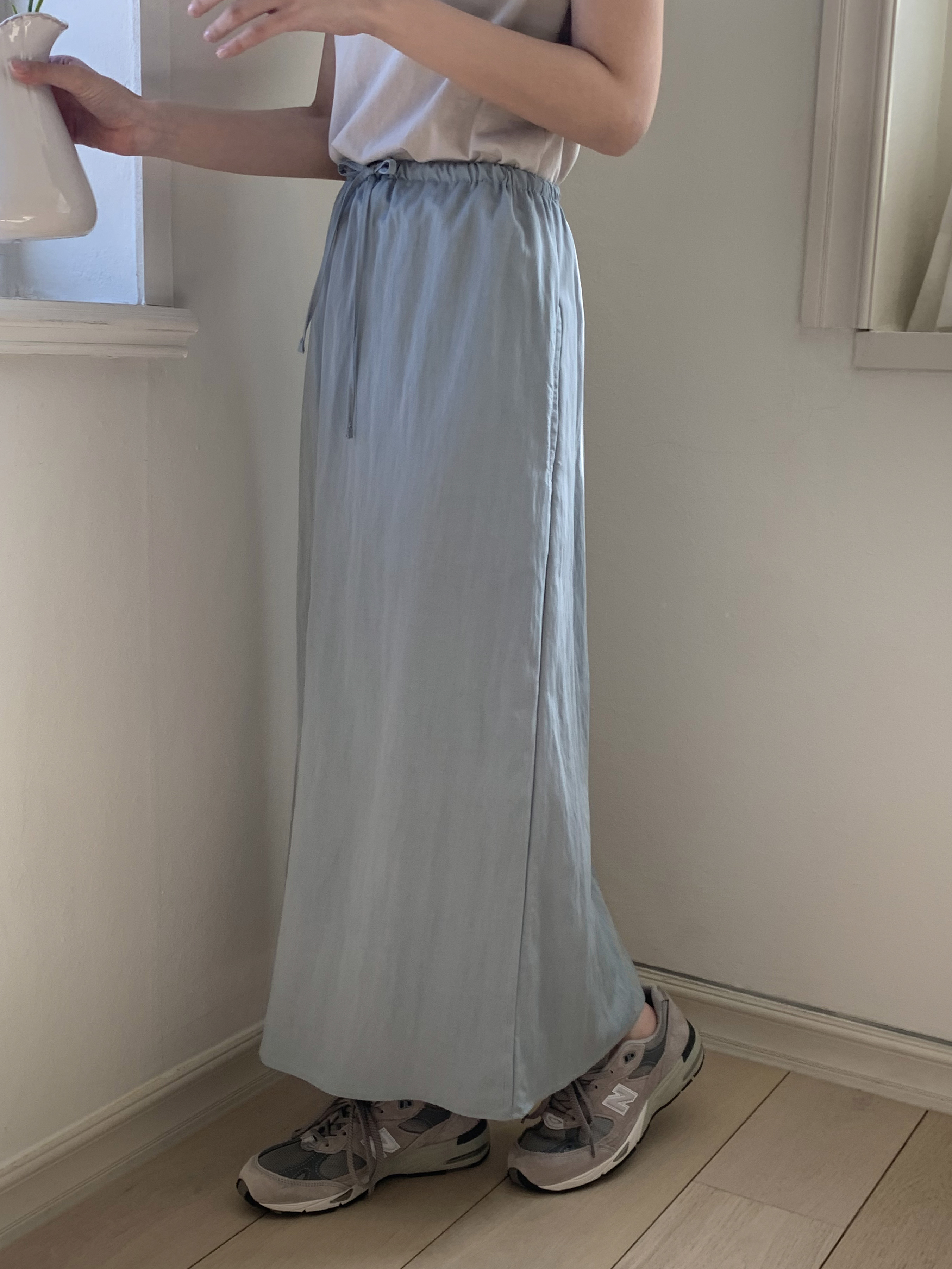 ドロストスリットロングスカート | 詳細画像12