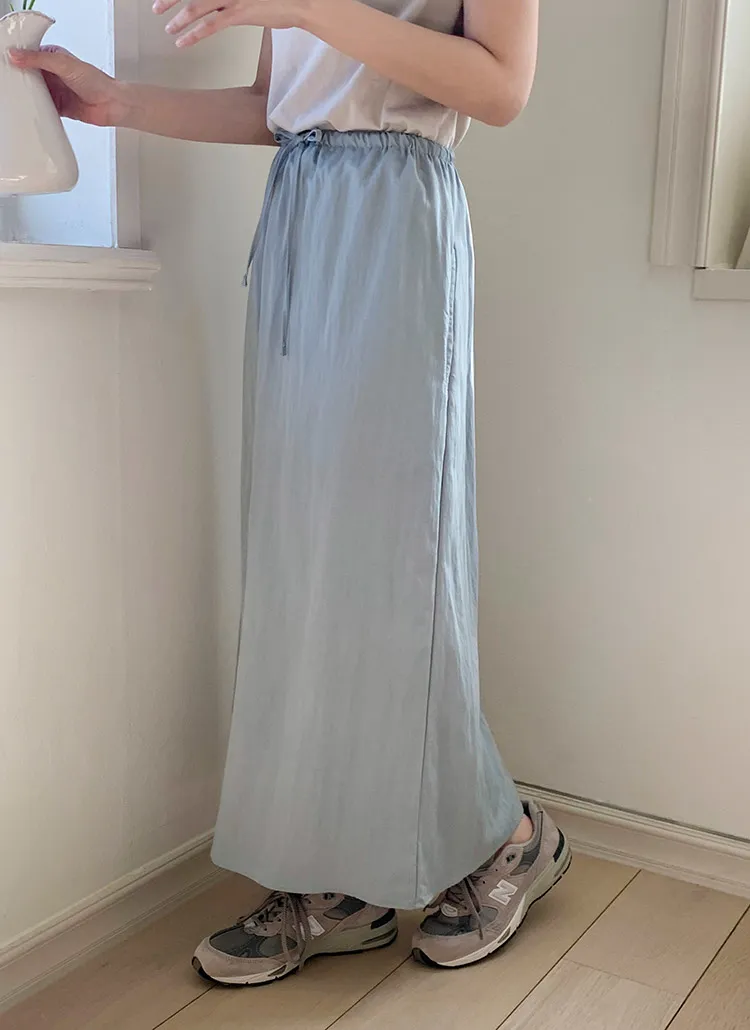 ドロストスリットロングスカート | 詳細画像1