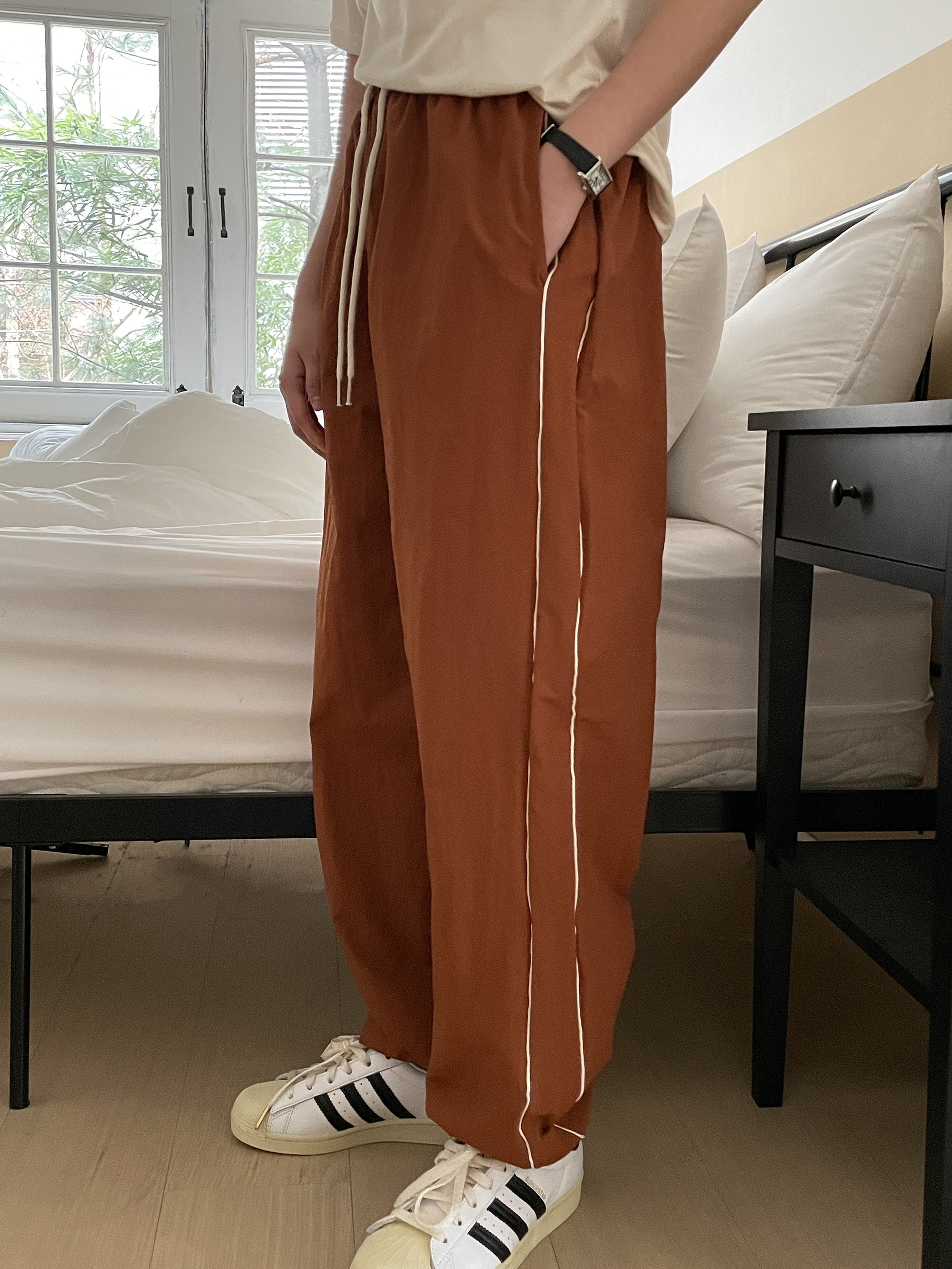 2WAYダブルパイピングナイロンパンツ | 詳細画像9