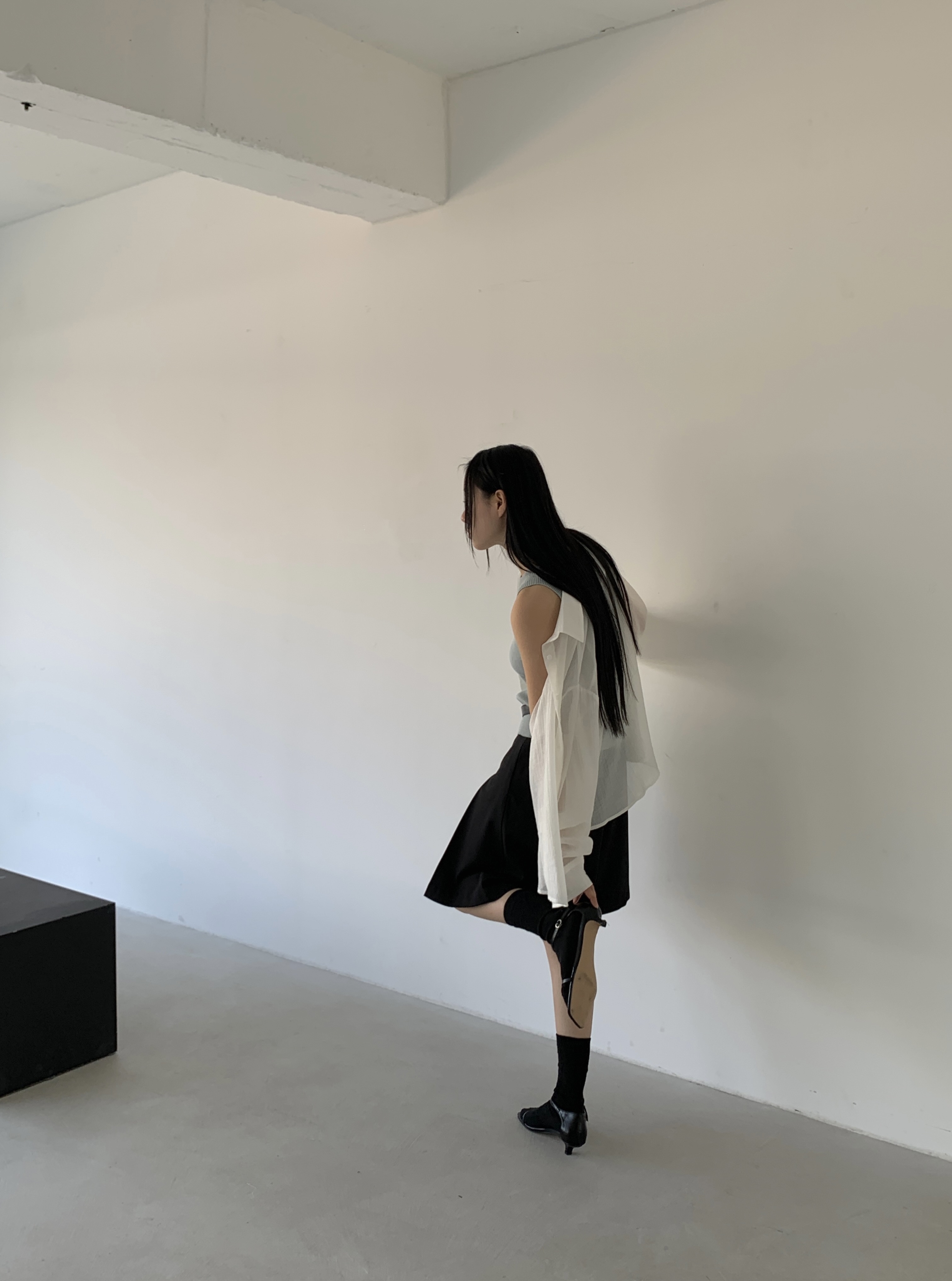 アシメボックスプリーツスカート | 詳細画像6