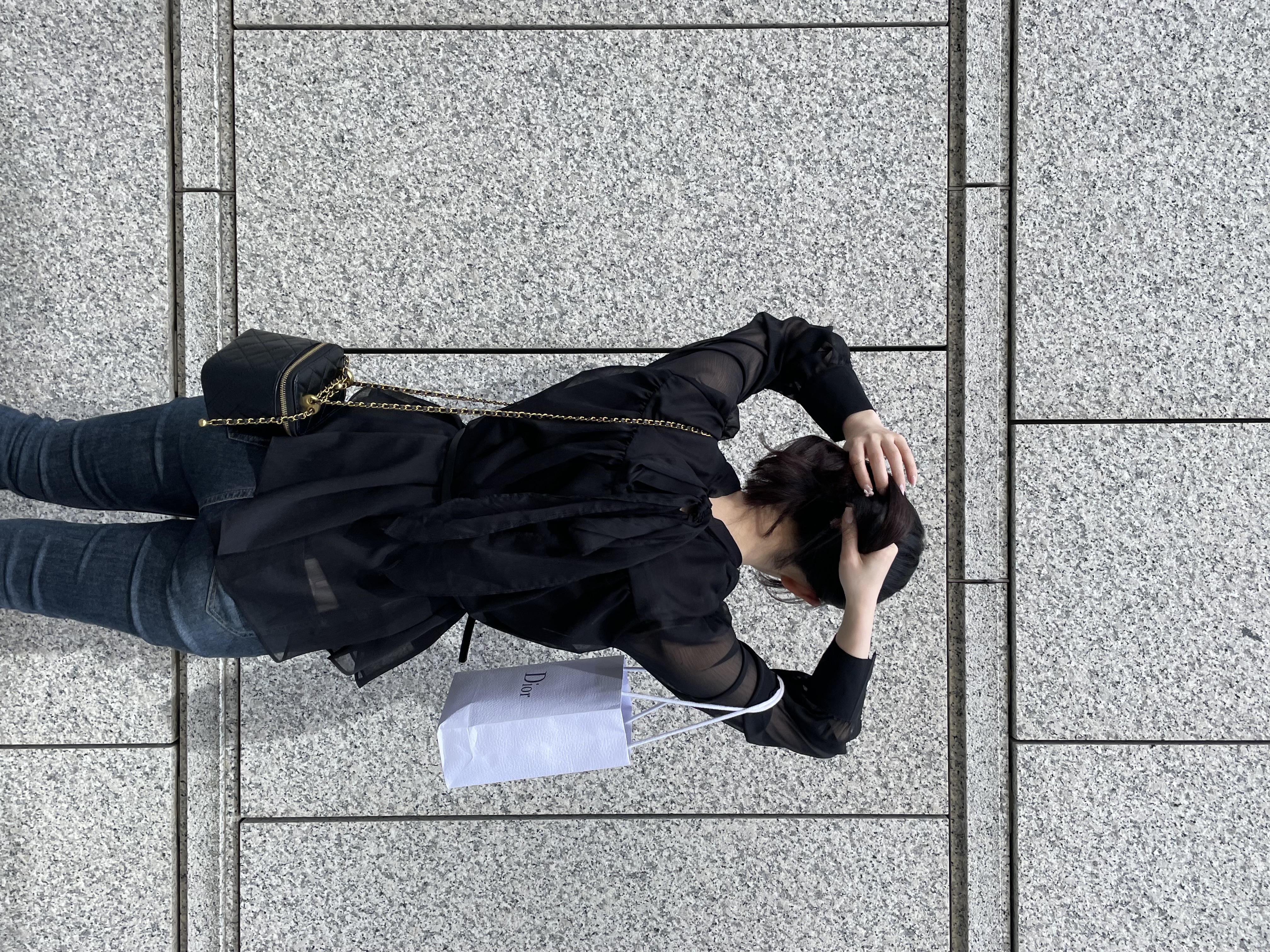 ベルト付スカーフネックシフォンブラウス | 詳細画像14