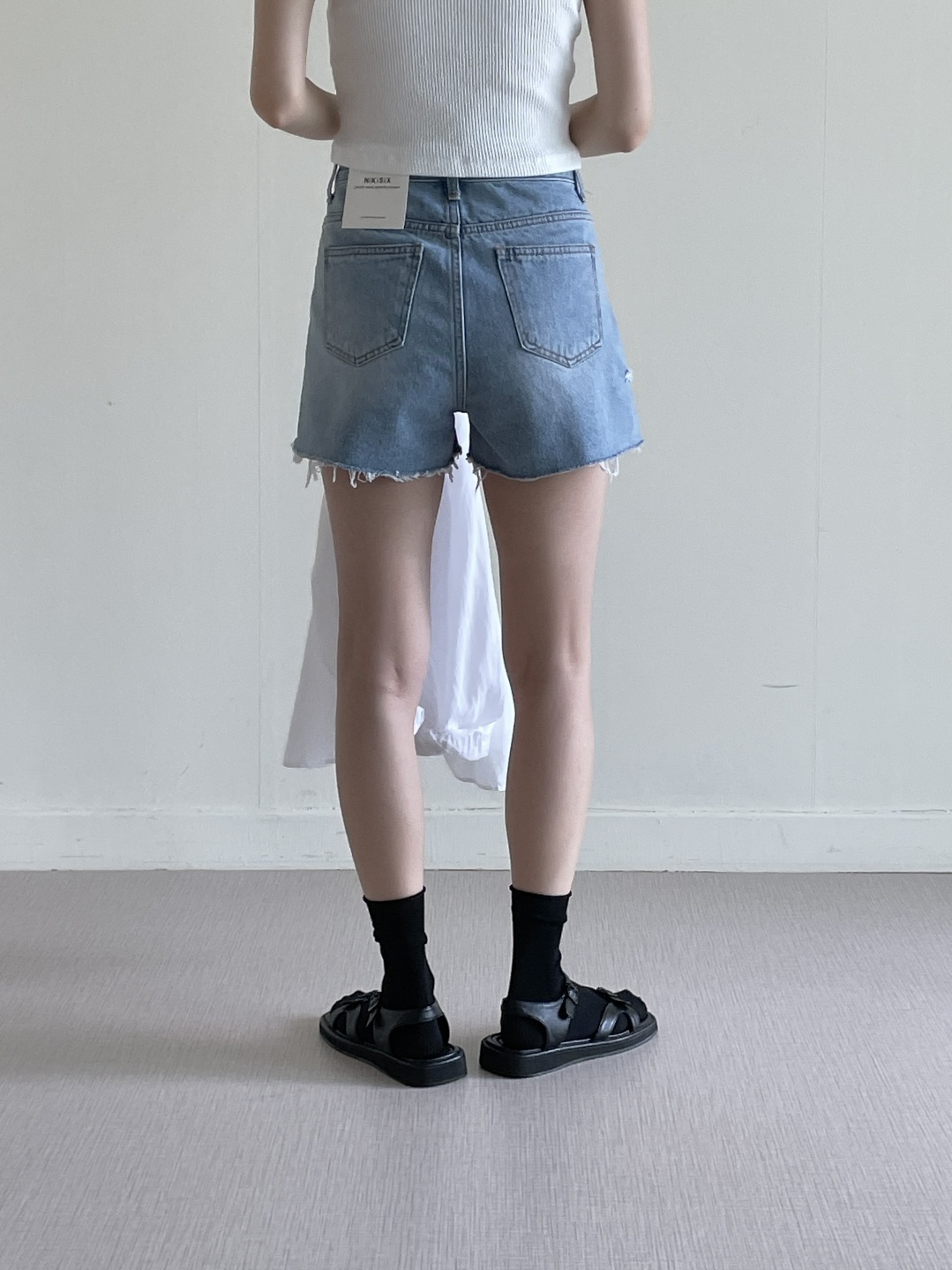 ダメージカットオフショートデニムパンツ | 詳細画像10