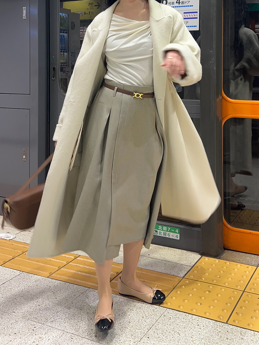 ベルト付Aラインスカート | 詳細画像11