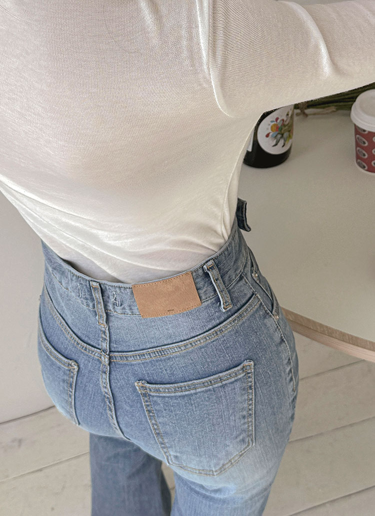 ウォッシュ フレアデニムパンツ r-3238 washable flare denim pants / ウォッシャブルフレアデニム