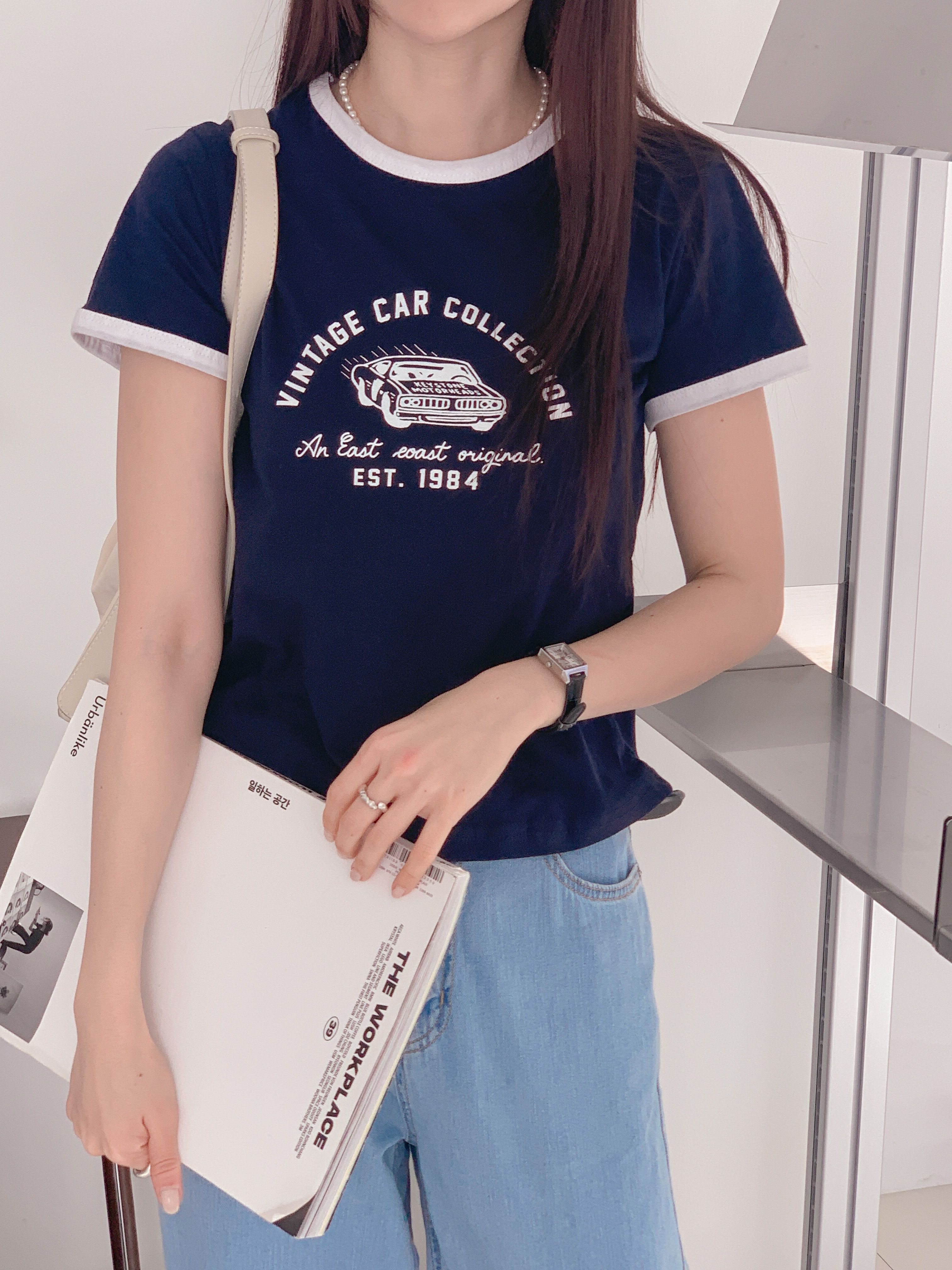 カープリント配色半袖Tシャツ | 詳細画像22