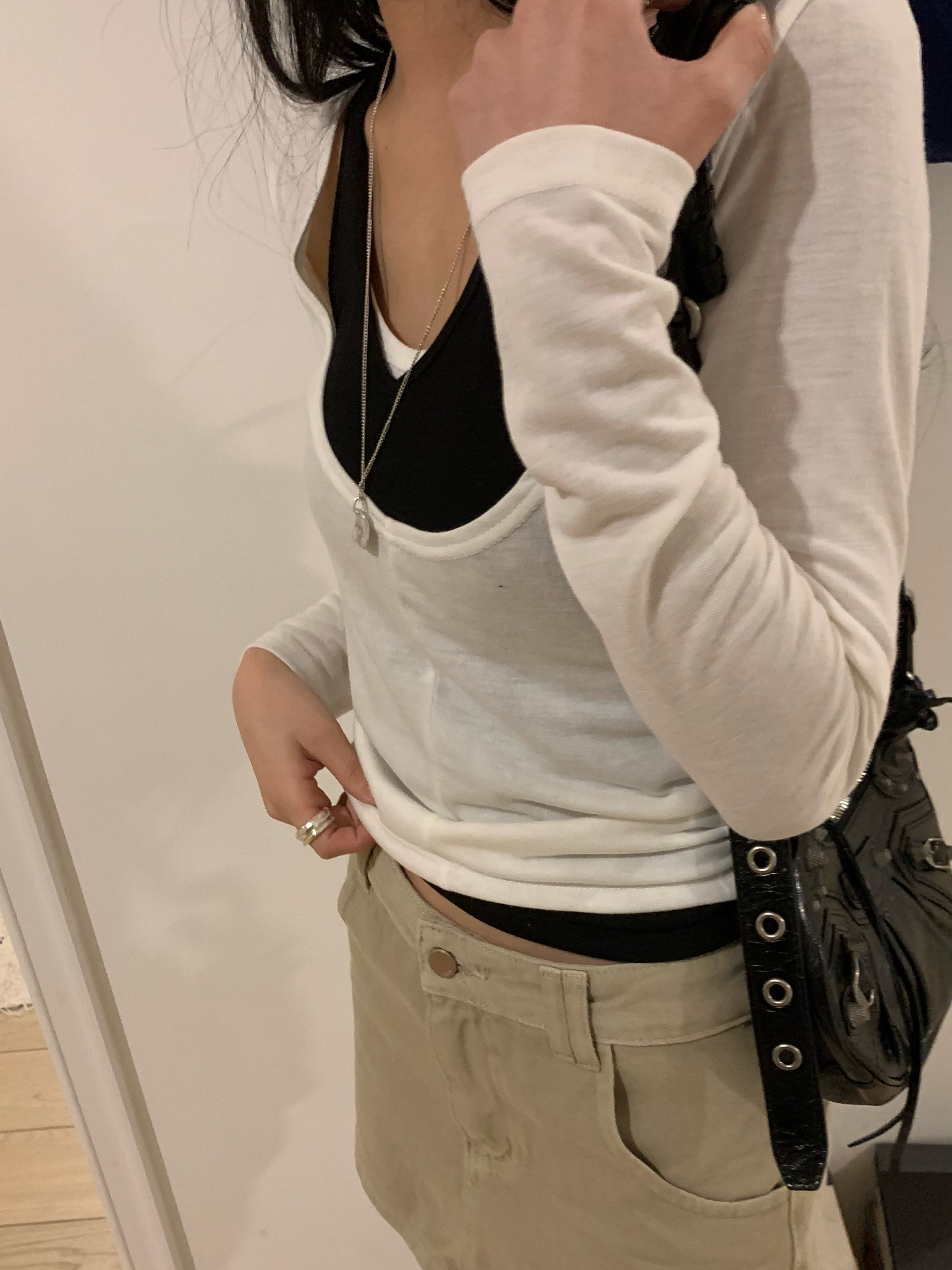 ホルタータンクトップ&ディープネックTシャツSET | 詳細画像3