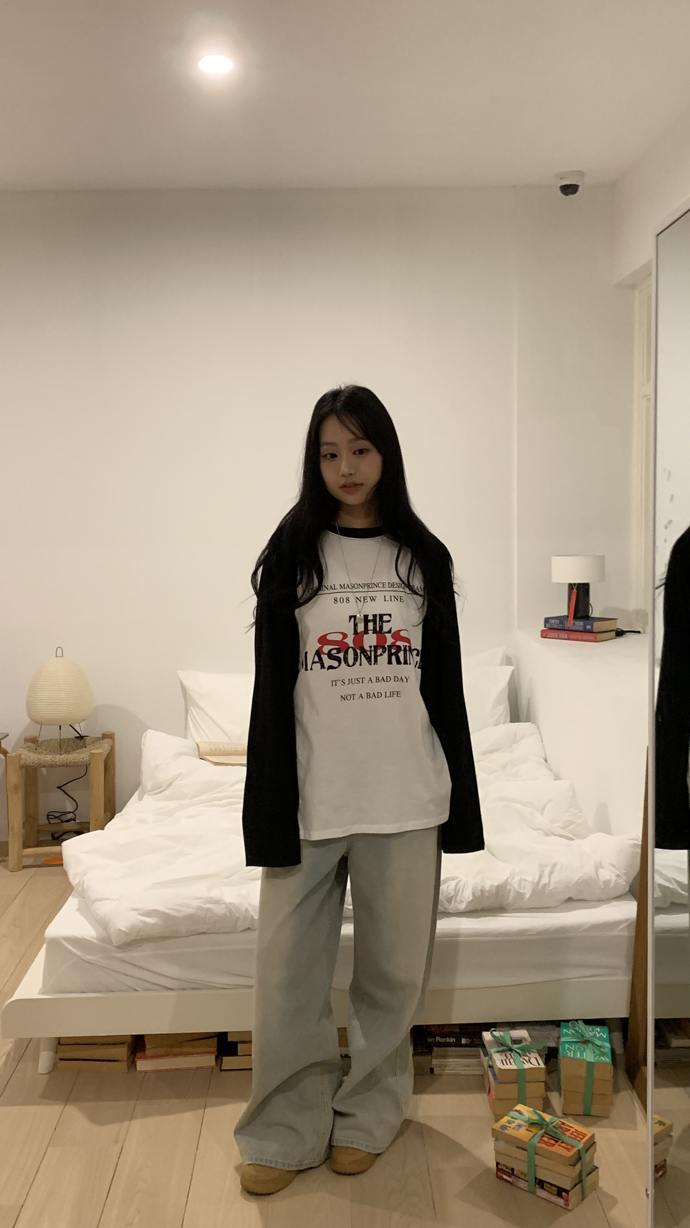 808レタリングラグラン配色Tシャツ | 詳細画像21